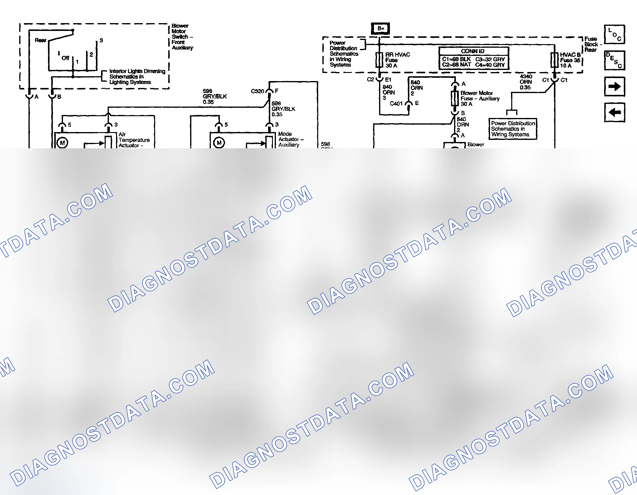 Scheme 9: HVAC Schematics (Rear HVAC with RSA-Body Type VIN 6)