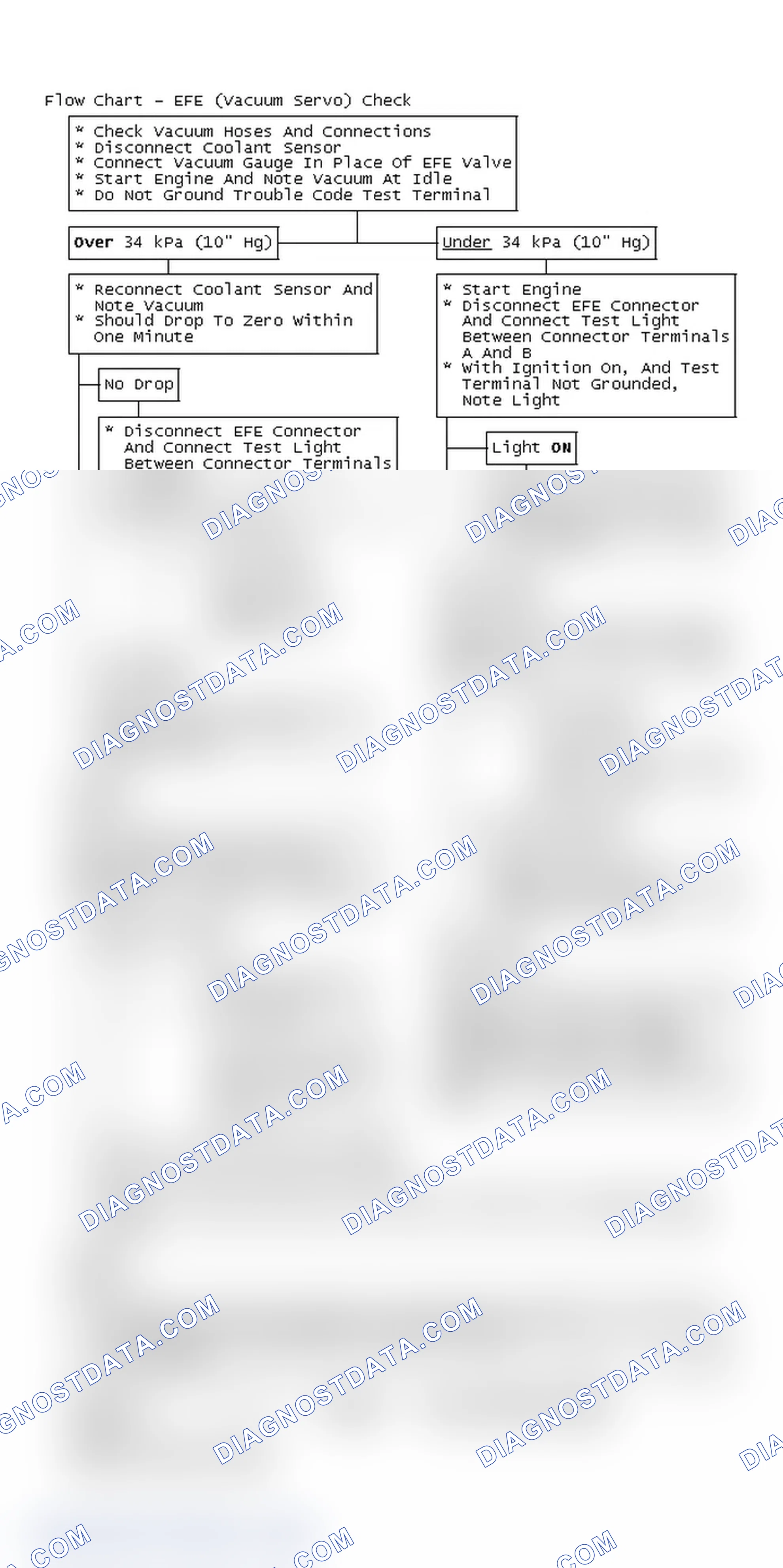Scheme 102: Flow Chart - EFE (Vacuum Servo) Check