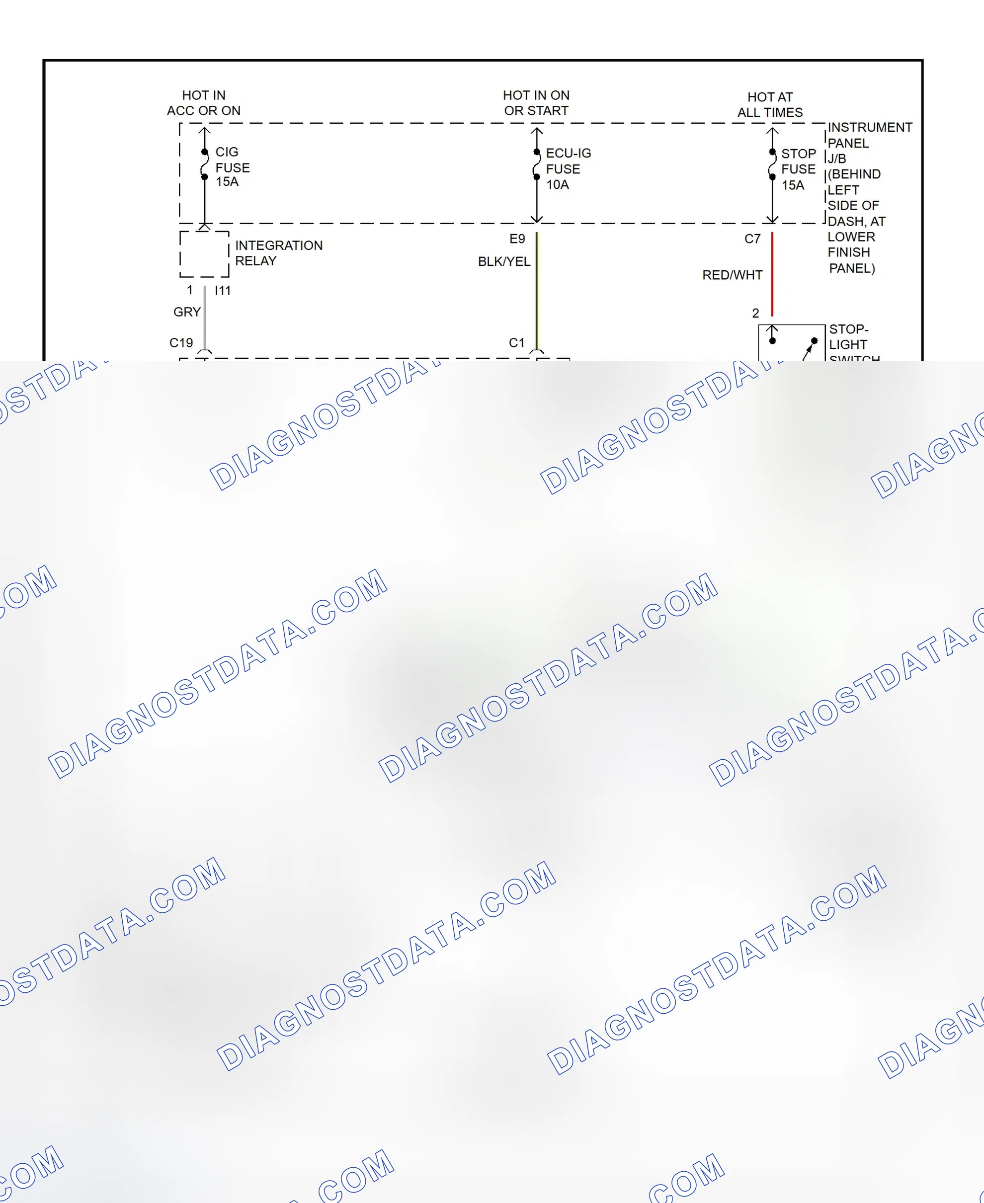 Scheme 366: Shift Interlock System Wiring Diagram (2002 - Toyota Corolla)