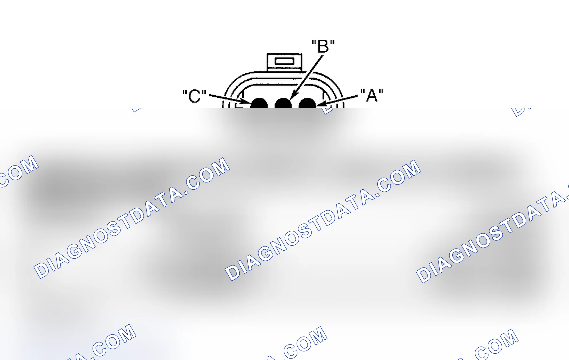 Scheme 11: ENGINE OIL PRESSURE SENSOR CONNECTOR END VIEW