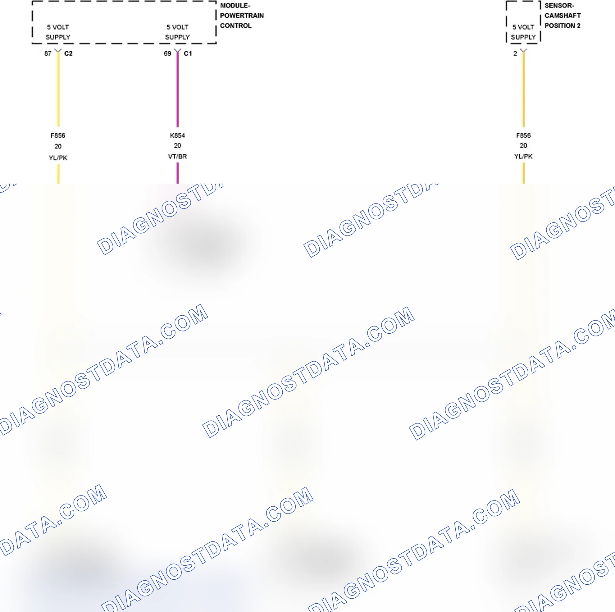 Scheme 670: P0652-SENSOR REFERENCE VOLTAGE 2 CIRCUIT LOW