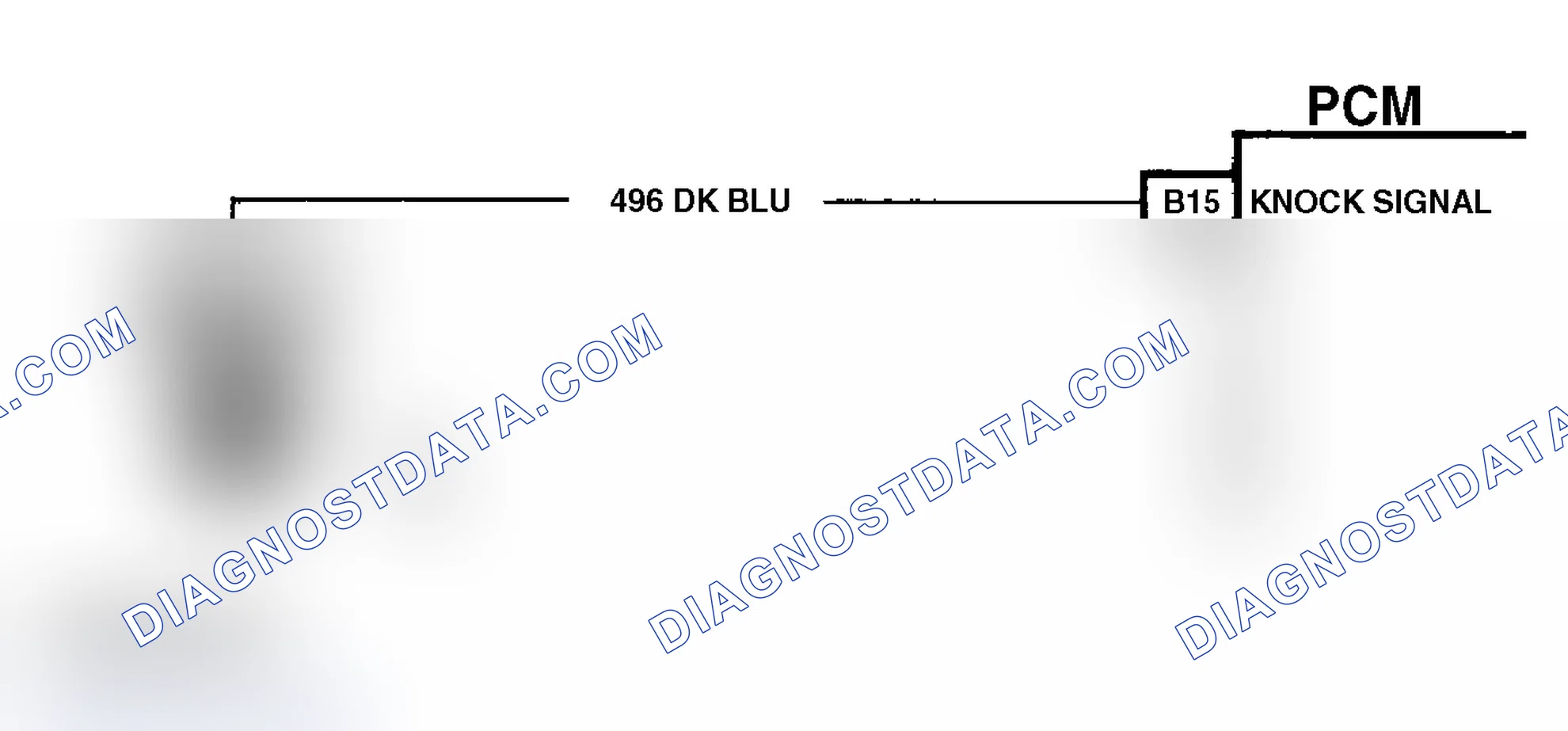 Scheme 329: Code 43 Schematic (All Models) Knock Sensor Without Spark Module (Dual Sensors)