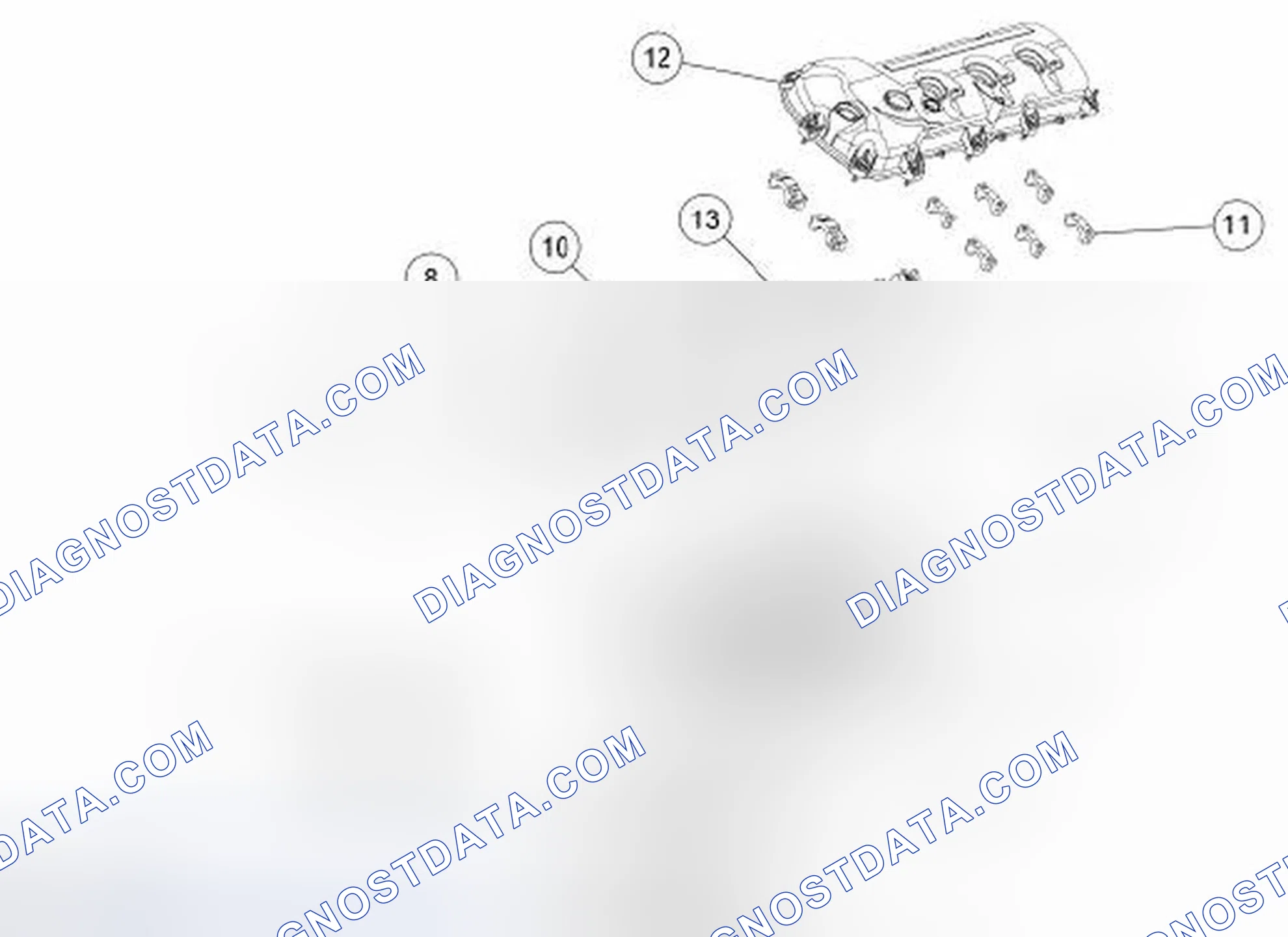 Scheme 347: Engine Upper - LH Cylinder Head