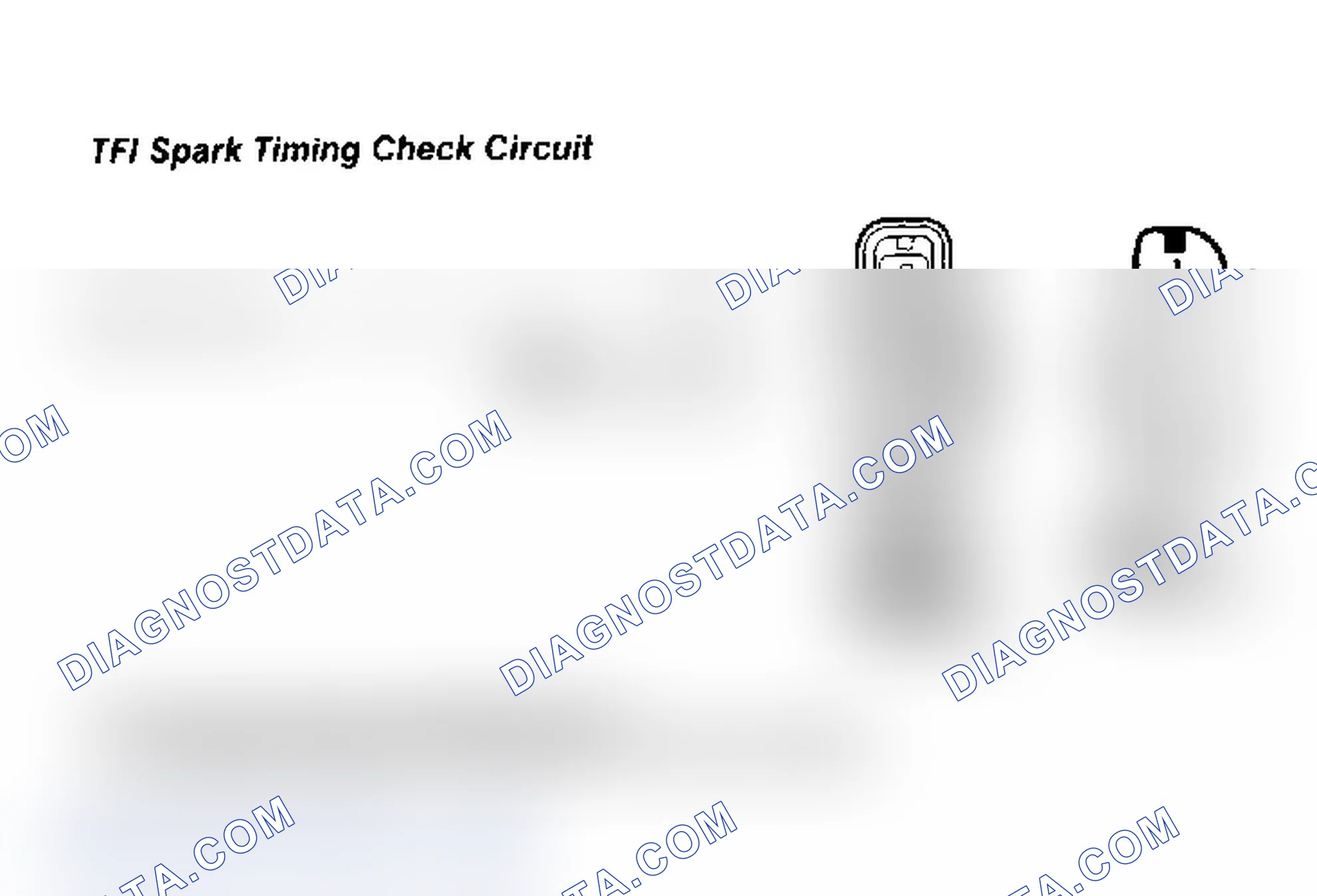 Scheme 120: TFI Spark Timing Check Circuit
