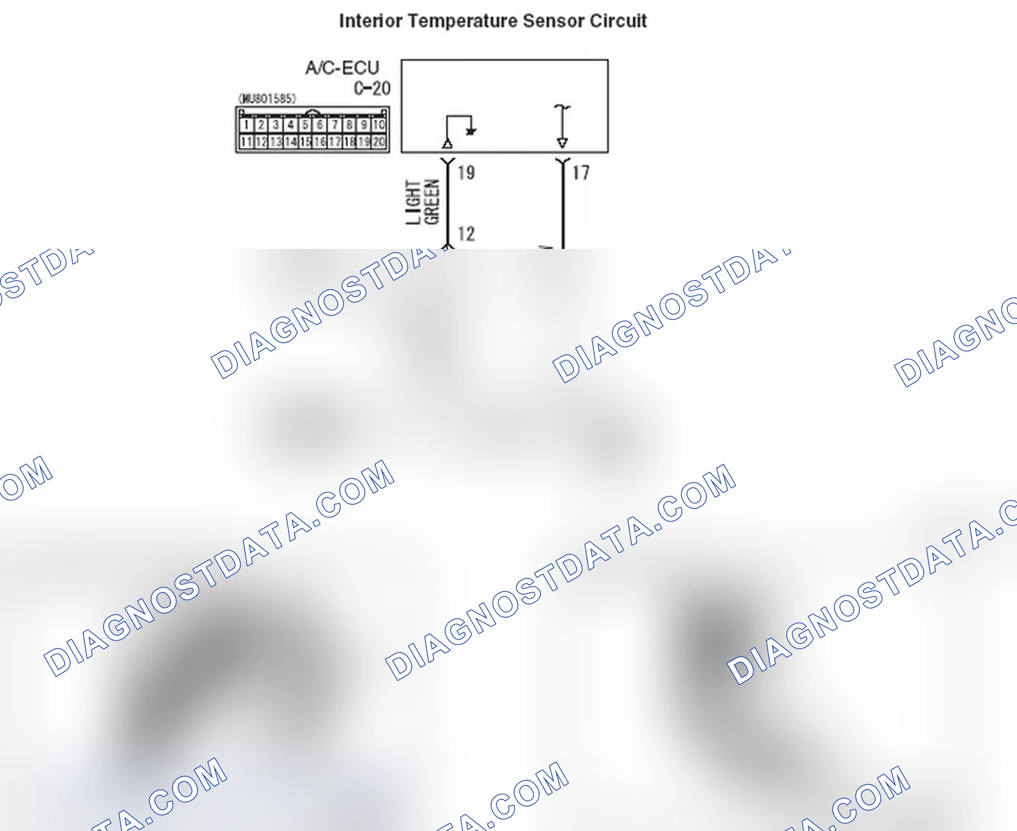 Scheme 2: DTC B10C0, B10C1: Interior Temperature Sensor System