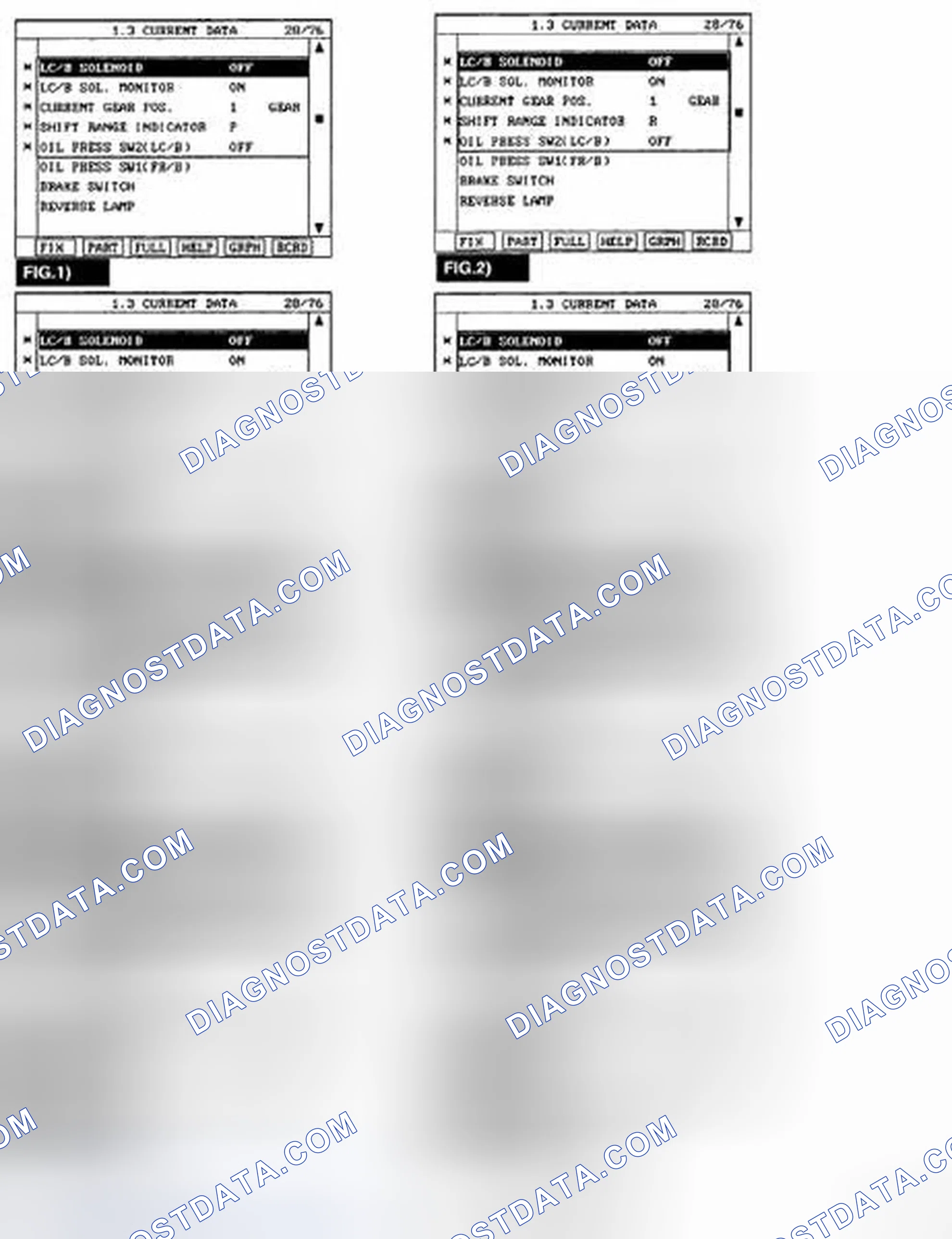 Scheme 62: MONITOR SCAN TOOL DATA