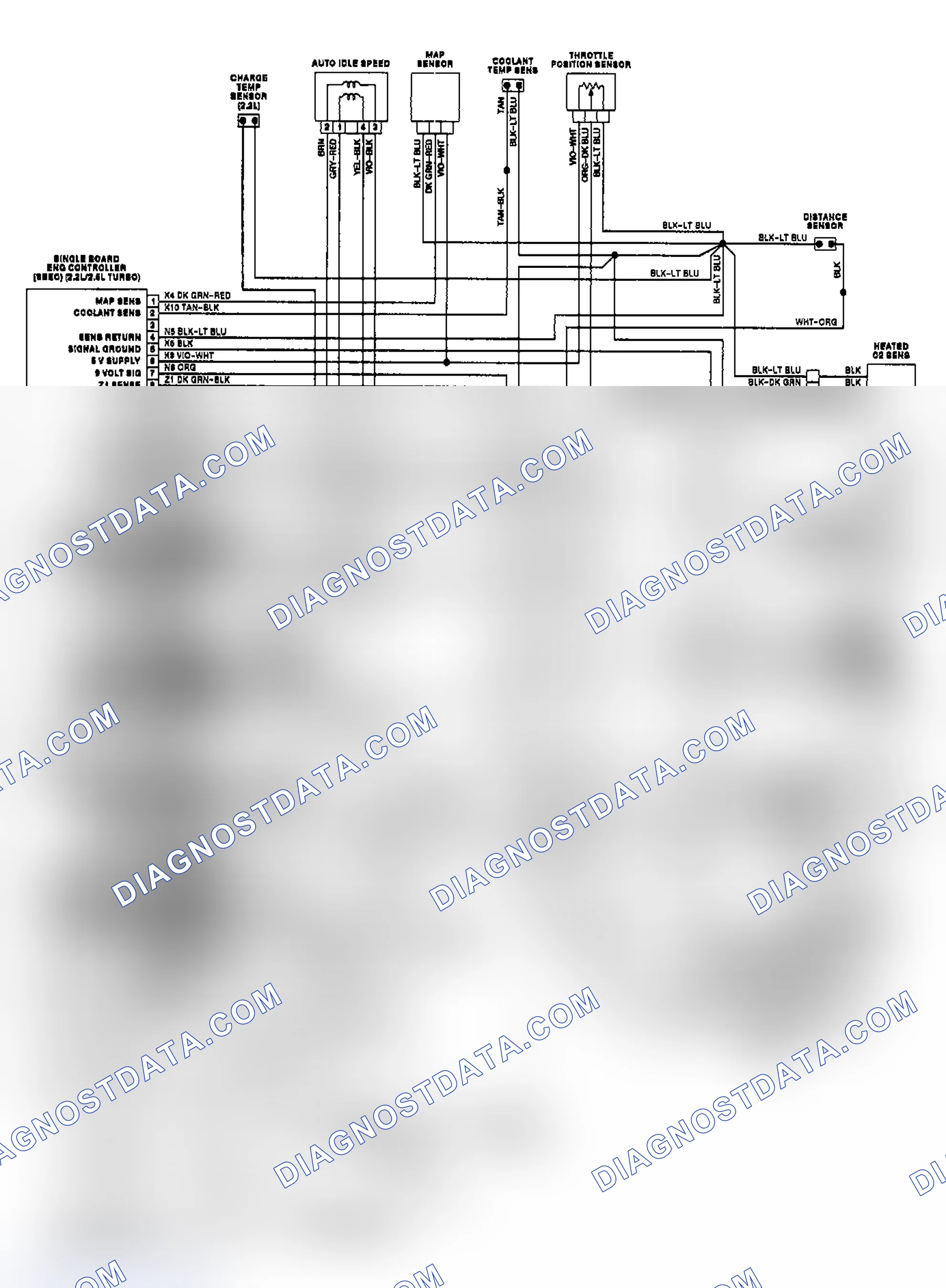 Scheme 2: Shadow & Sundance 2.2L Turbo IV MPFI & 2.5L Turbo I MPFI Wiring Diagram