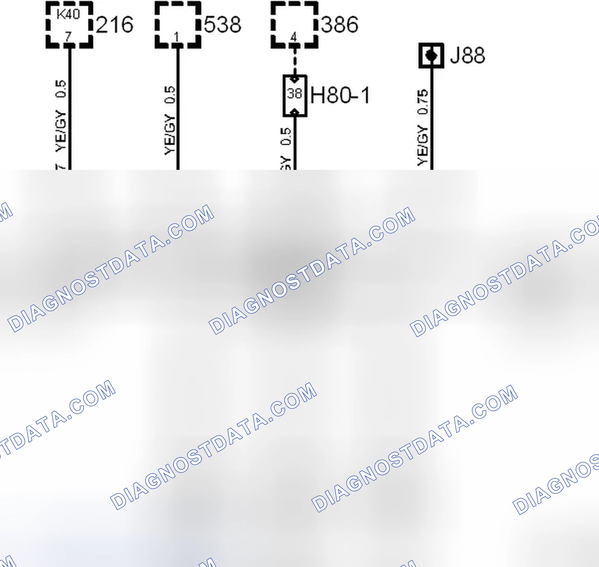 Scheme 340: Crimp Connection J65, Instrument Harness