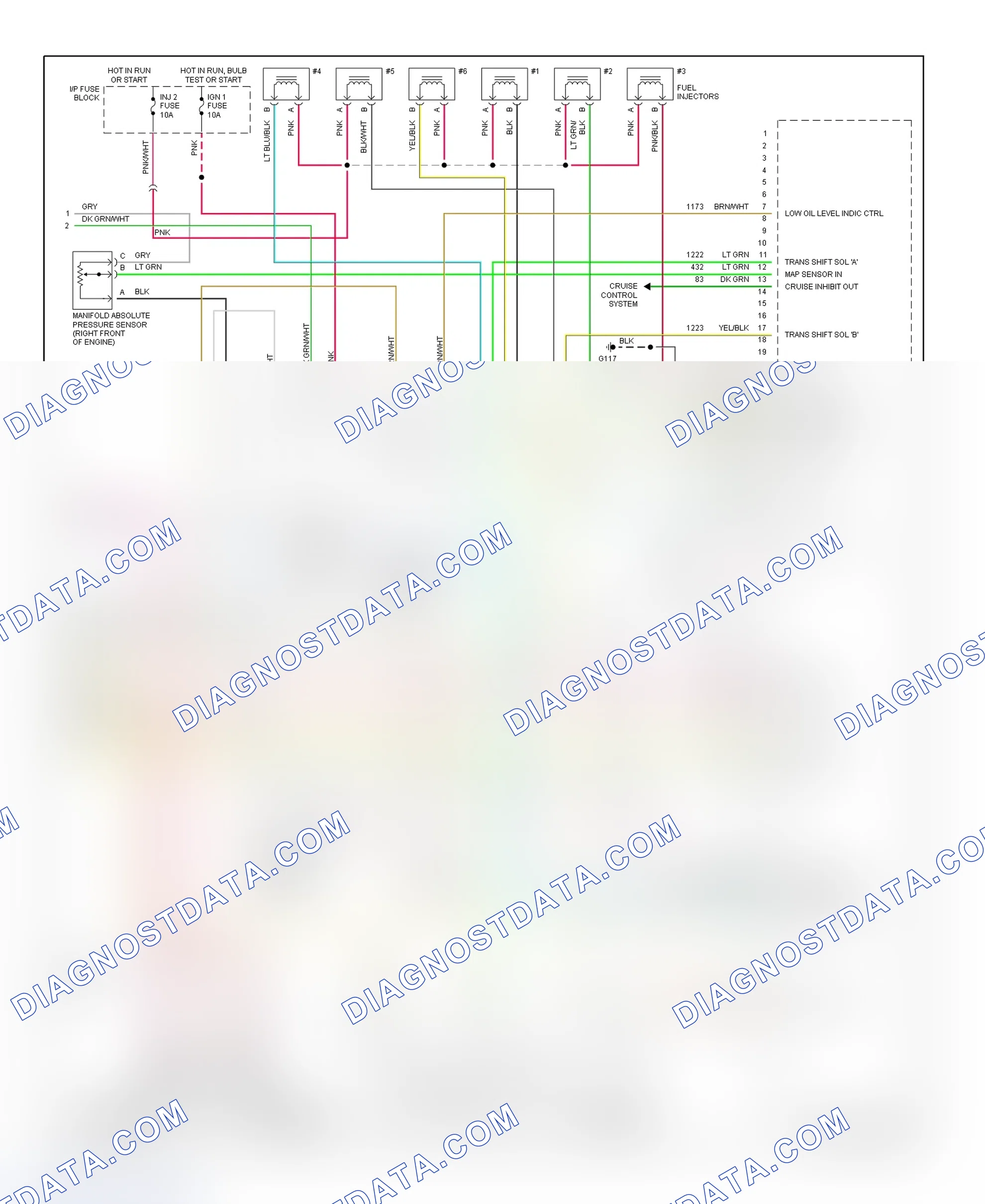 Scheme 3: 3.8L (VINs K & 1) PCM Wiring Diagram (3 Of 3)