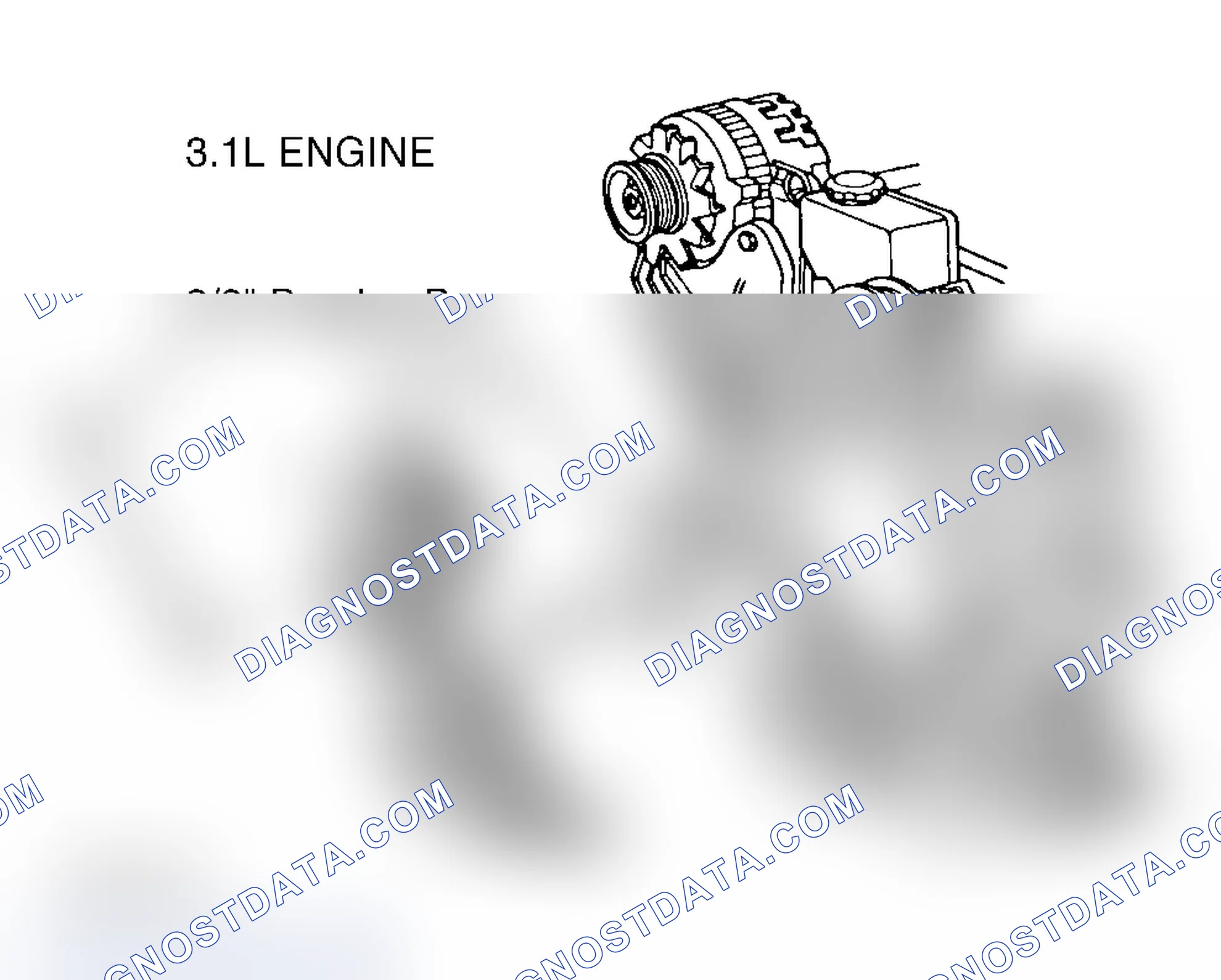 Scheme 3: SERPENTINE BELT INSTALLATION (3.1L)