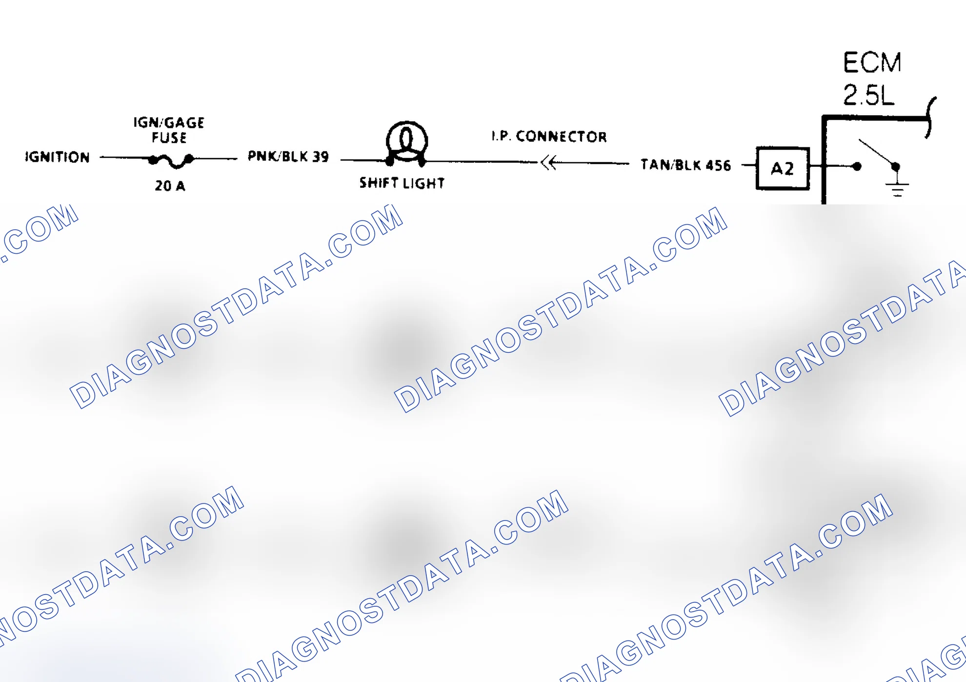 Scheme 160: Manual Transmission Shift Light Check Schematic