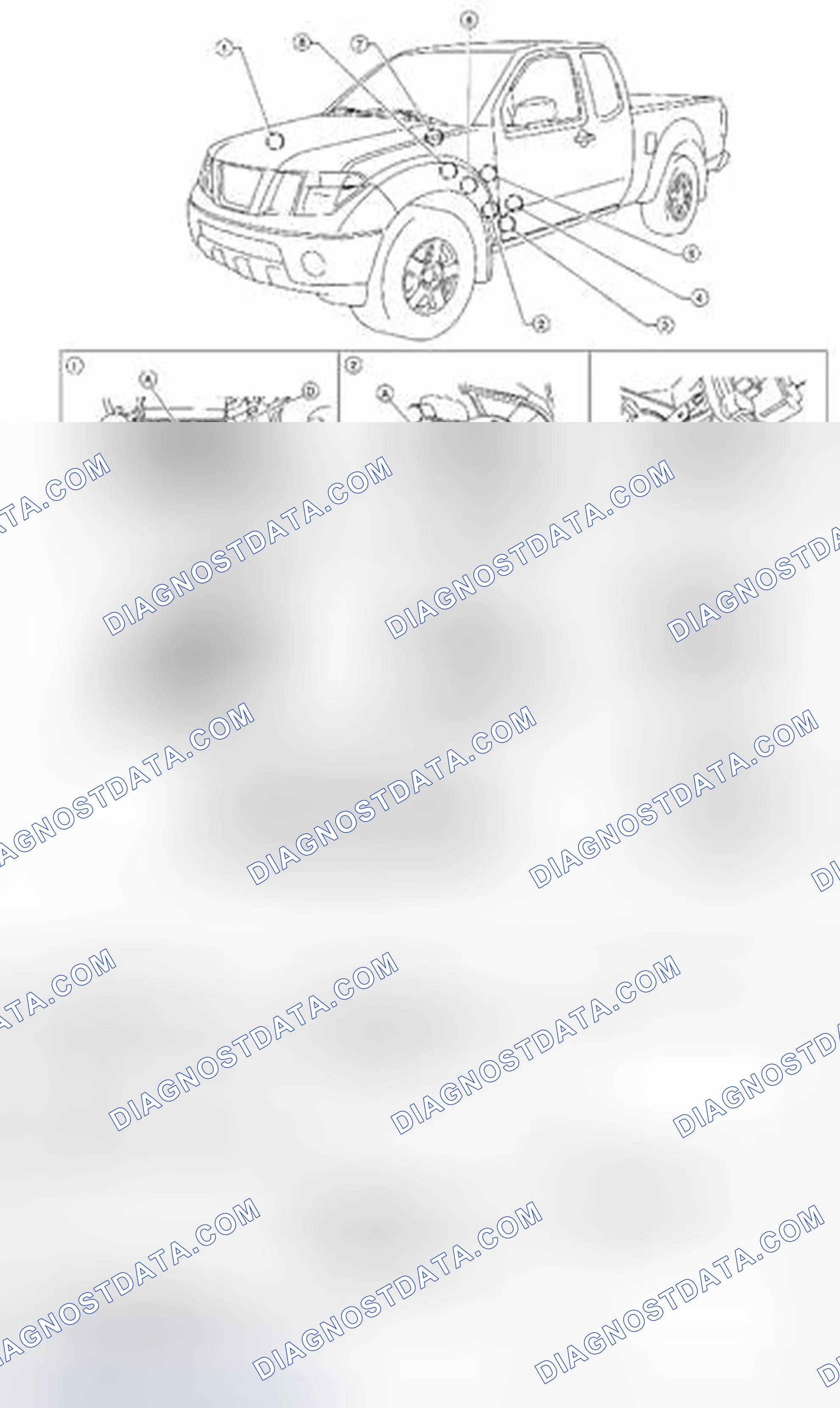 Scheme 2: 4WD System: Component Parts Location