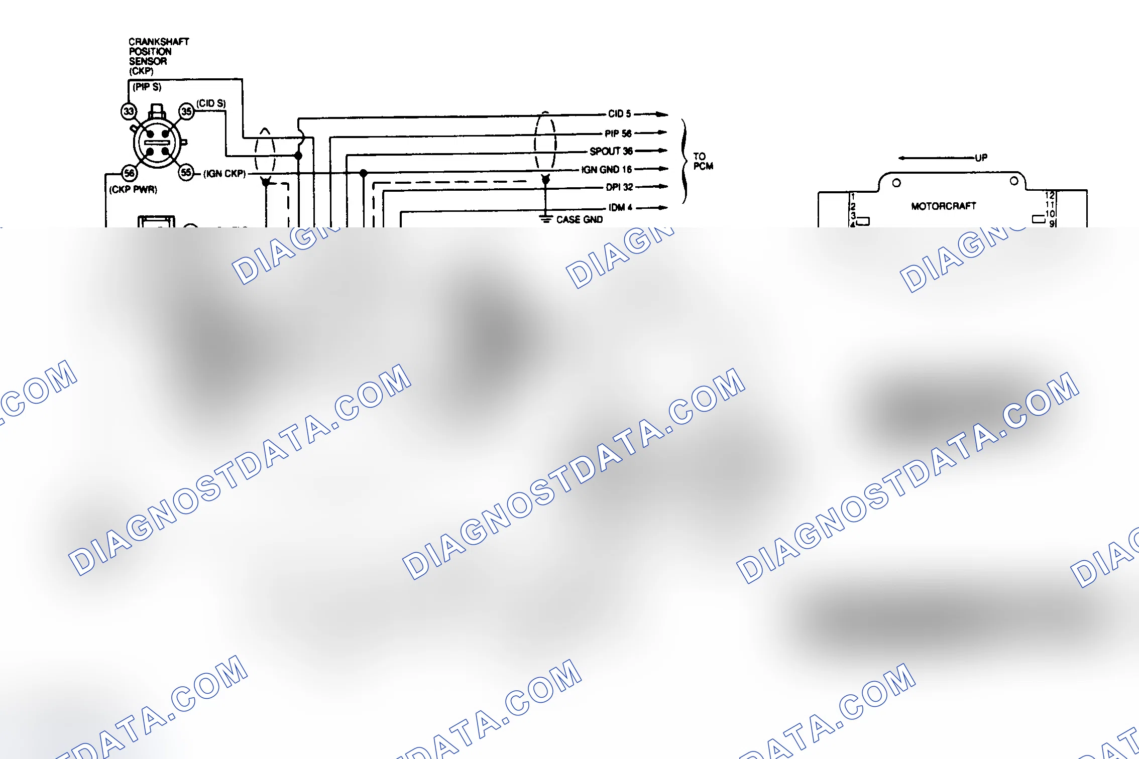 Scheme 179: Ignition System Connector Terminal (Mustang 2.3L)