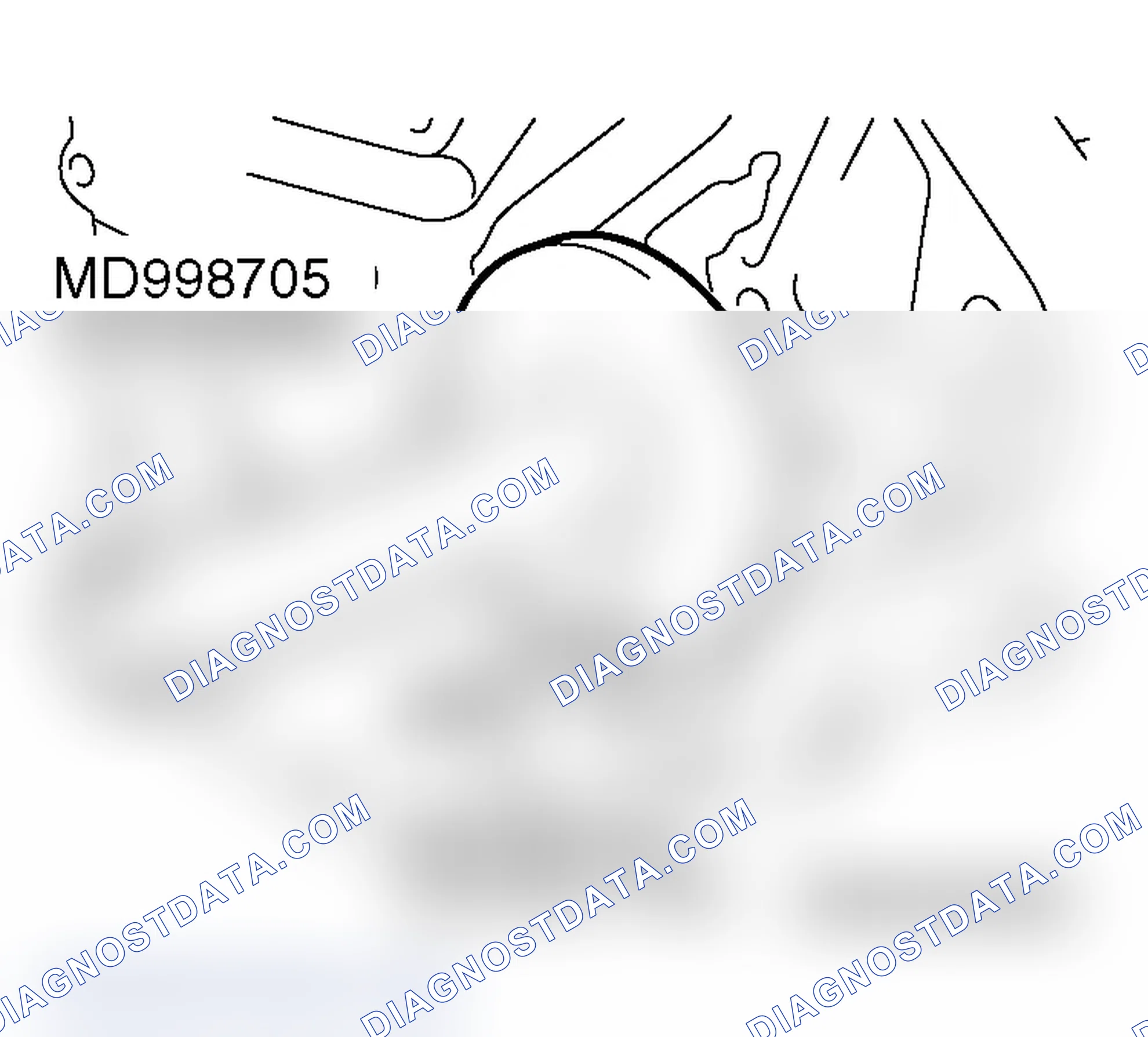 Scheme 849: >> B << COUNTERBALANCE SHAFT REAR BEARING, RIGHT INSTALLATION