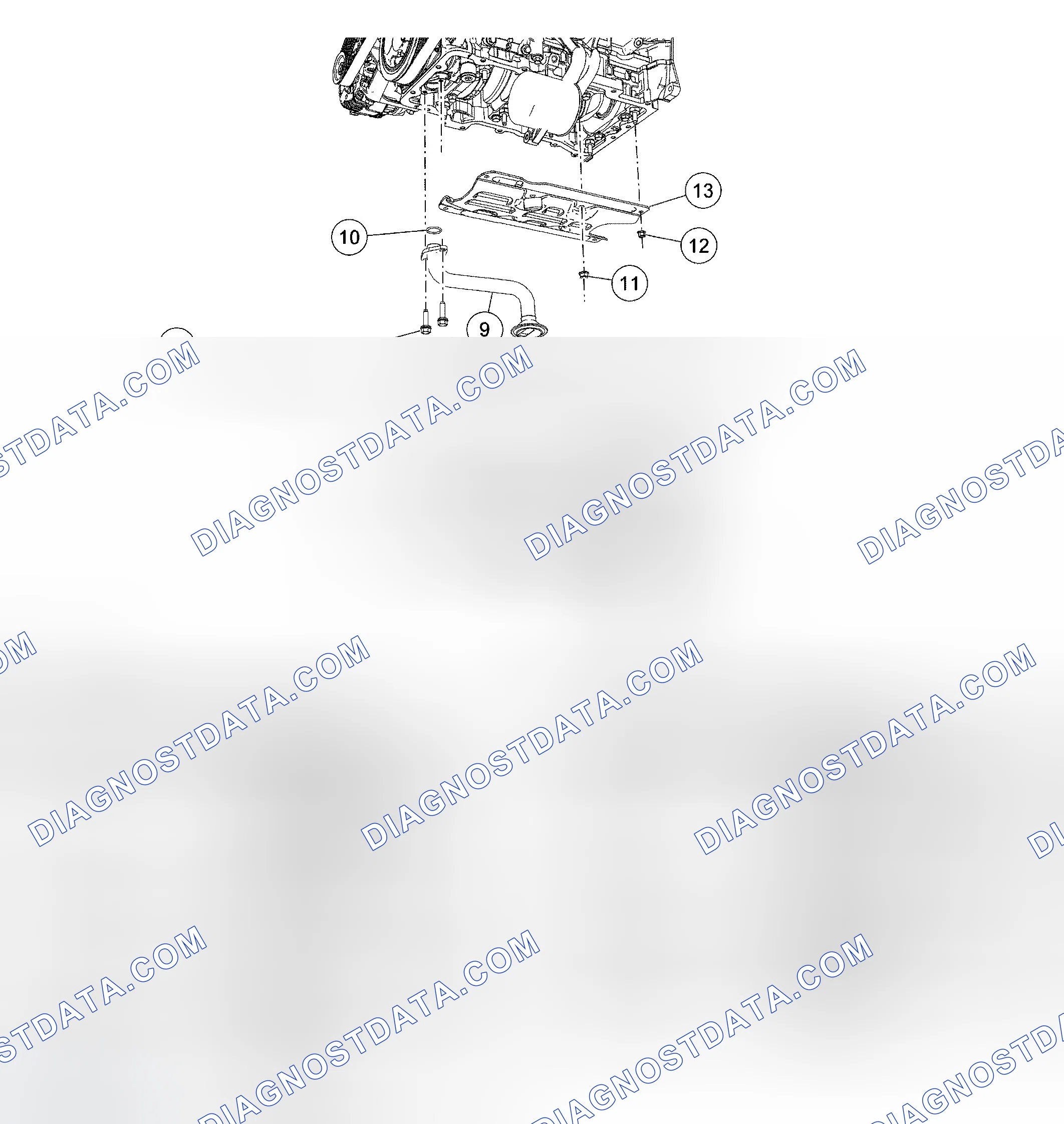 Scheme 44: Engine Lubrication Components - Exploded View