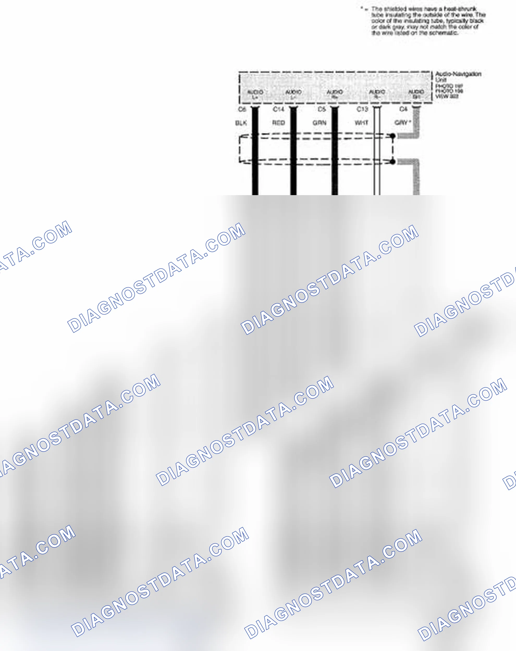 Scheme 301: Multiplex Integrated Control System Circuit Diagram - GA-NET Audio (Navigation With AcuraLink) (Page 50-19)