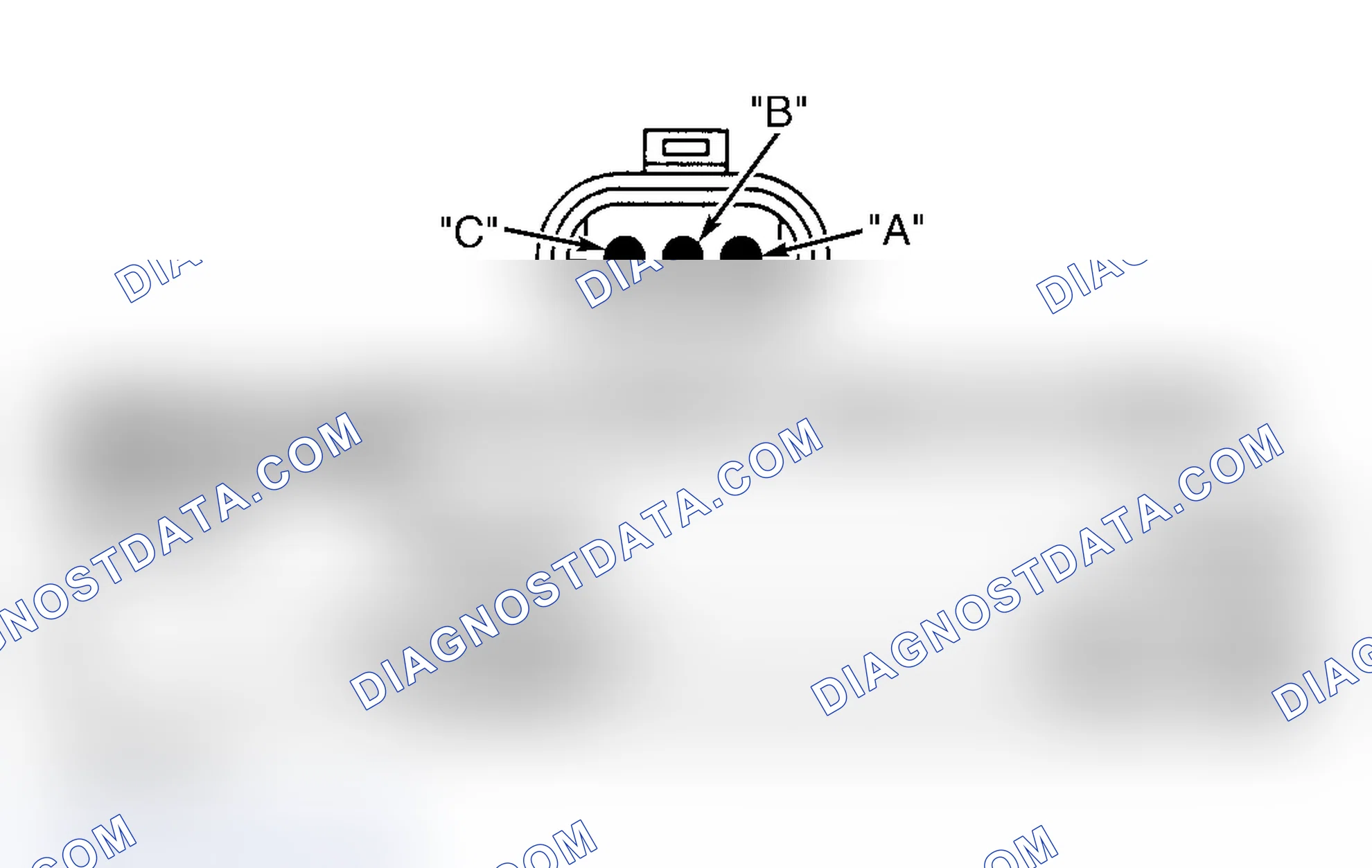 Scheme 769: ENGINE OIL PRESSURE SENSOR CONNECTOR END VIEW