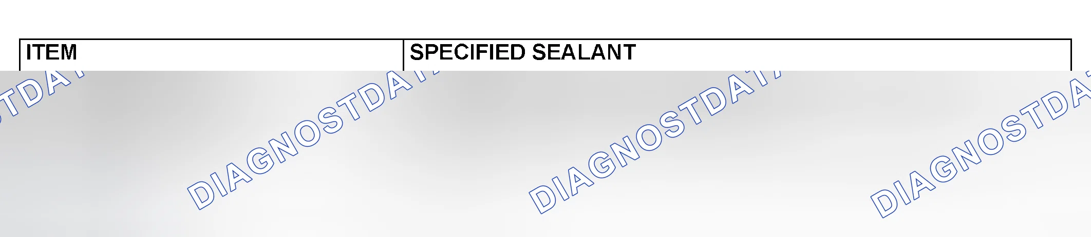 Scheme 3: SEALANTS