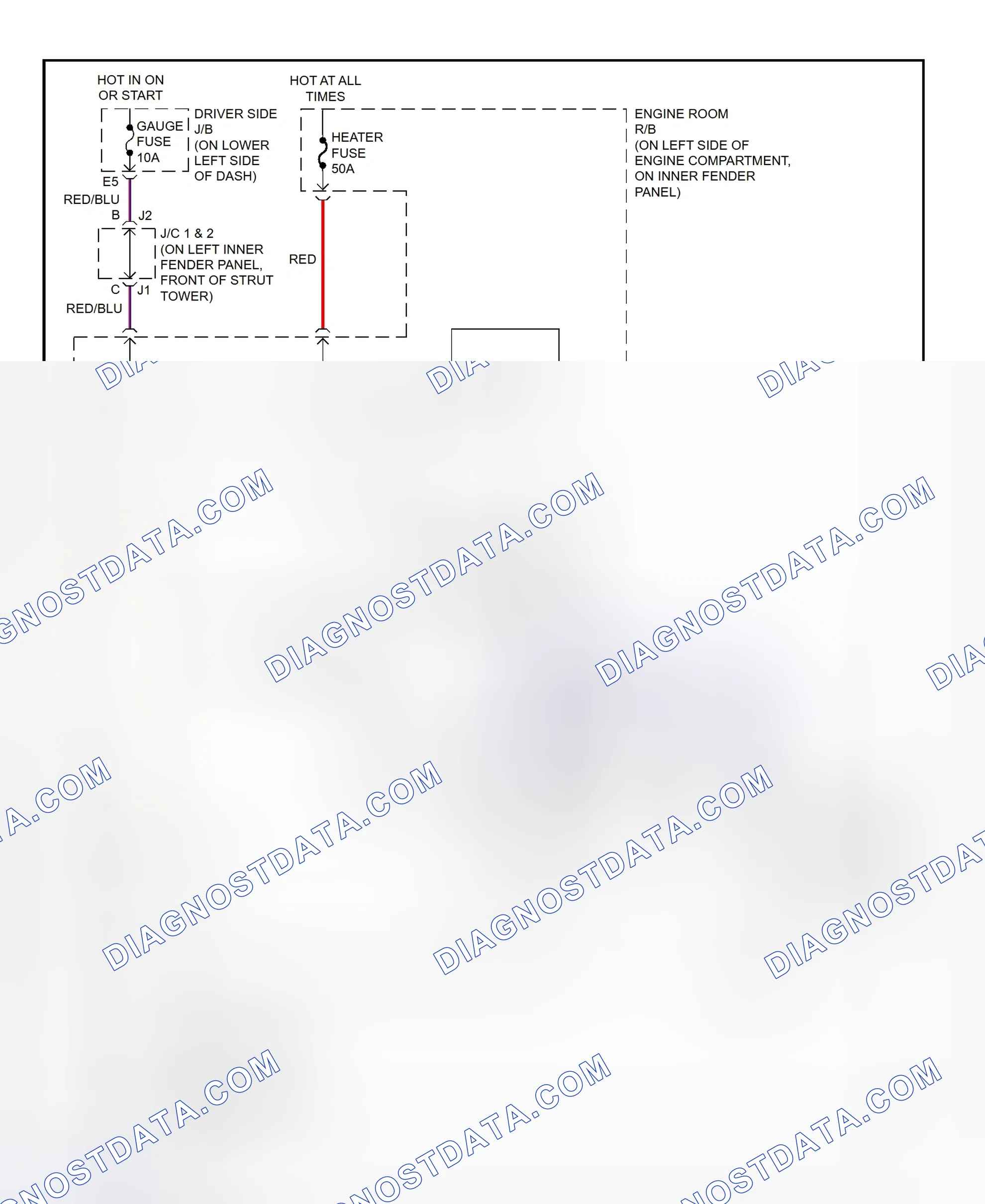 Scheme 9: Heater System Wiring Diagram (2000 4Runner - Front)