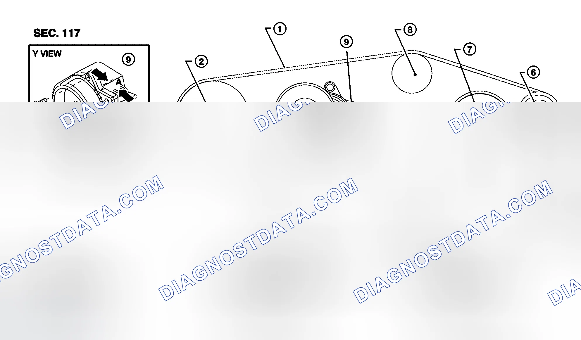 Scheme 74: CHECKING DRIVE BELTS