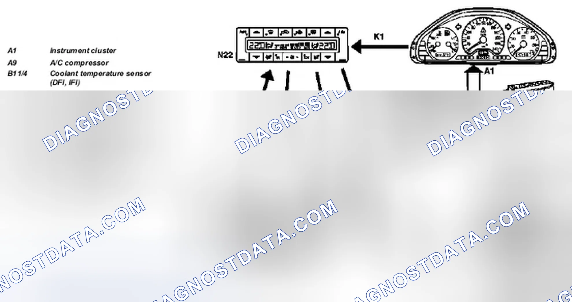 Scheme 185: Air conditioning (automatic), interlinkage of components - GF83.40-P-0001-02C