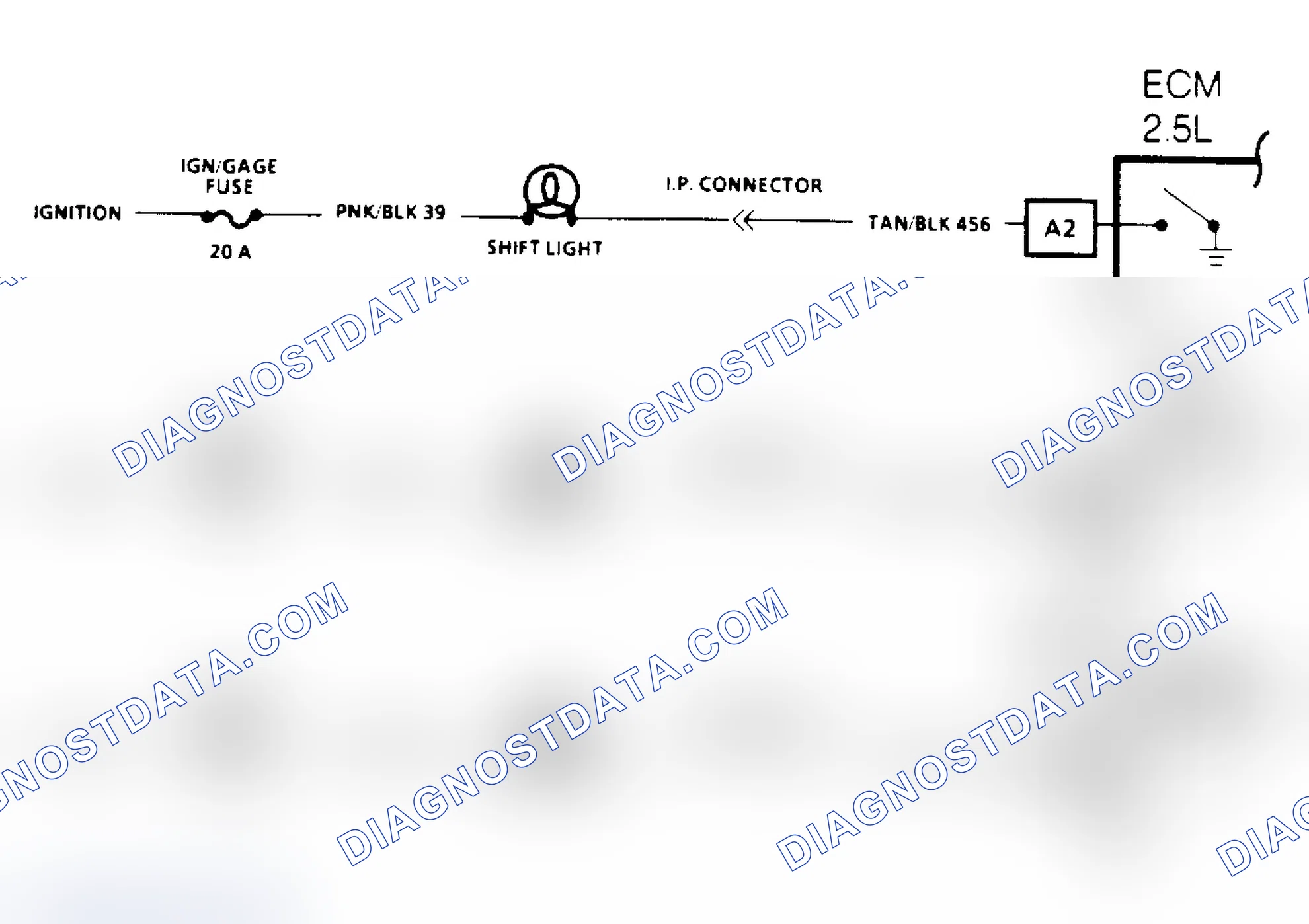 Scheme 137: Manual Transmission Shift Light Check Schematic