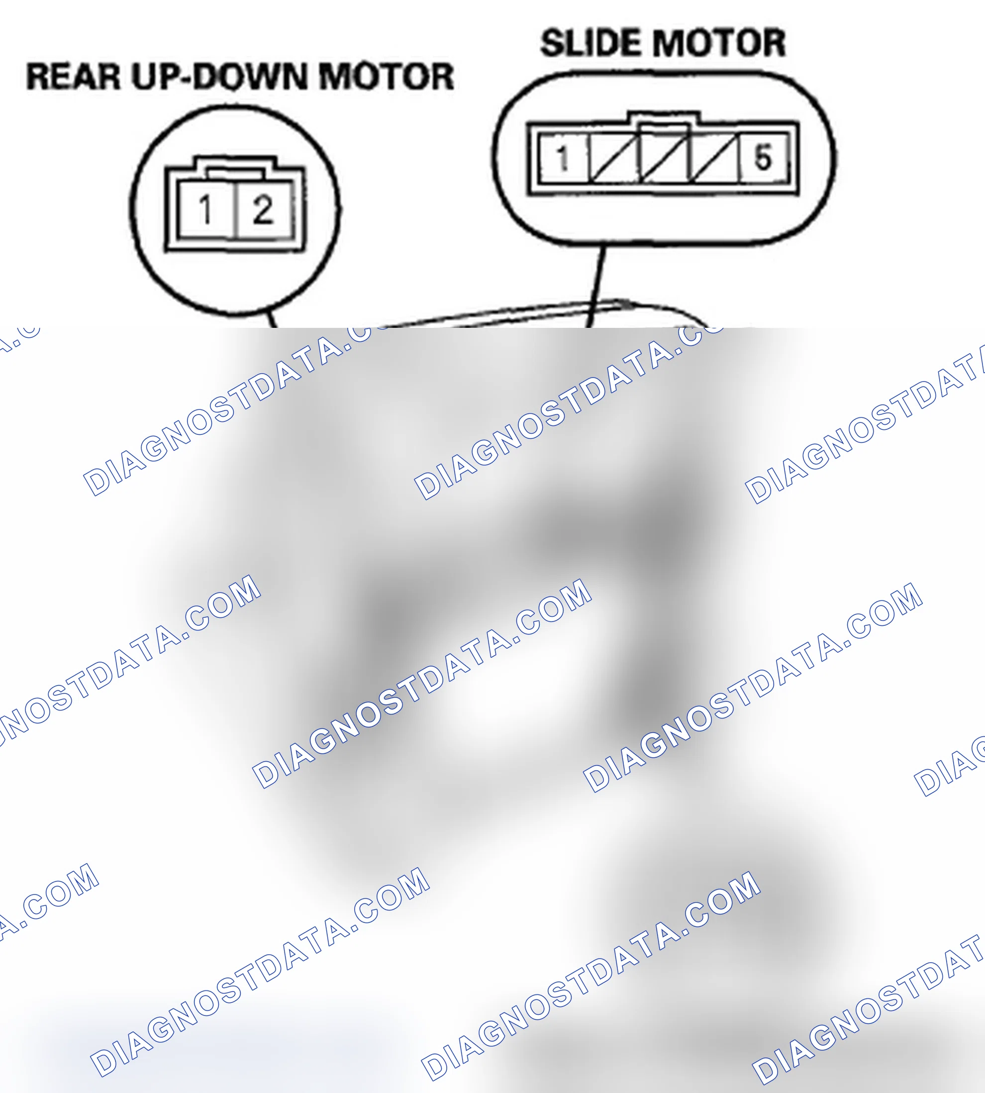 Scheme 83: Front Passenger's Power Seat Motor Test