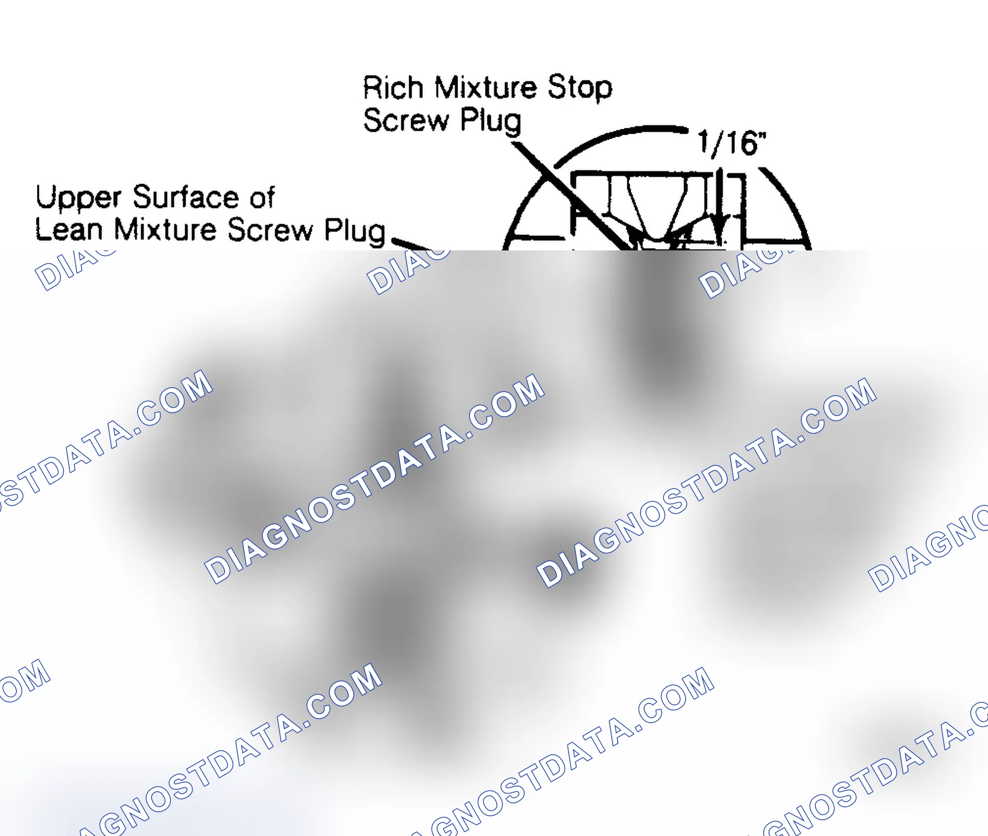 Scheme 8: Installing Lean Mixture Screw Plug & Rich Mixture Stop Screw Plug Plugs seal settings and prevent loss of fuel vapor.
