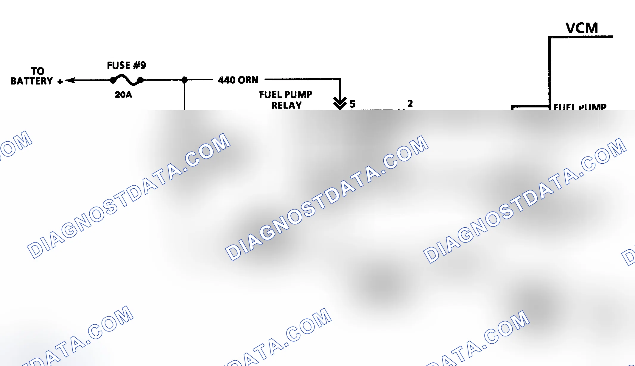 Scheme 285: Code P1222 Schematic ("S" & "T" Series 4.3L - VIN Z) Fuel Pump Voltage Low
