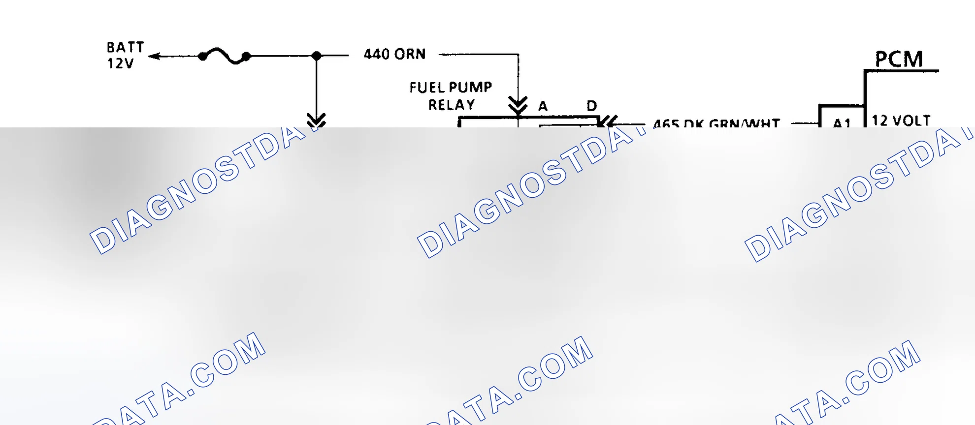 Scheme 140: Code 54 Schematic (All Models W/4L80-E Trans. Except G Series) Fuel Pump Circuit