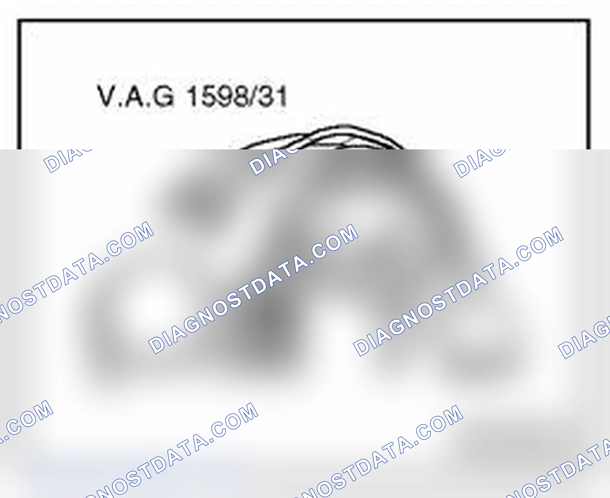 Scheme 1341: Connecting Adapter Cable (121-Point) VAG1598/31 to Engine Control Module (ECM) J623.