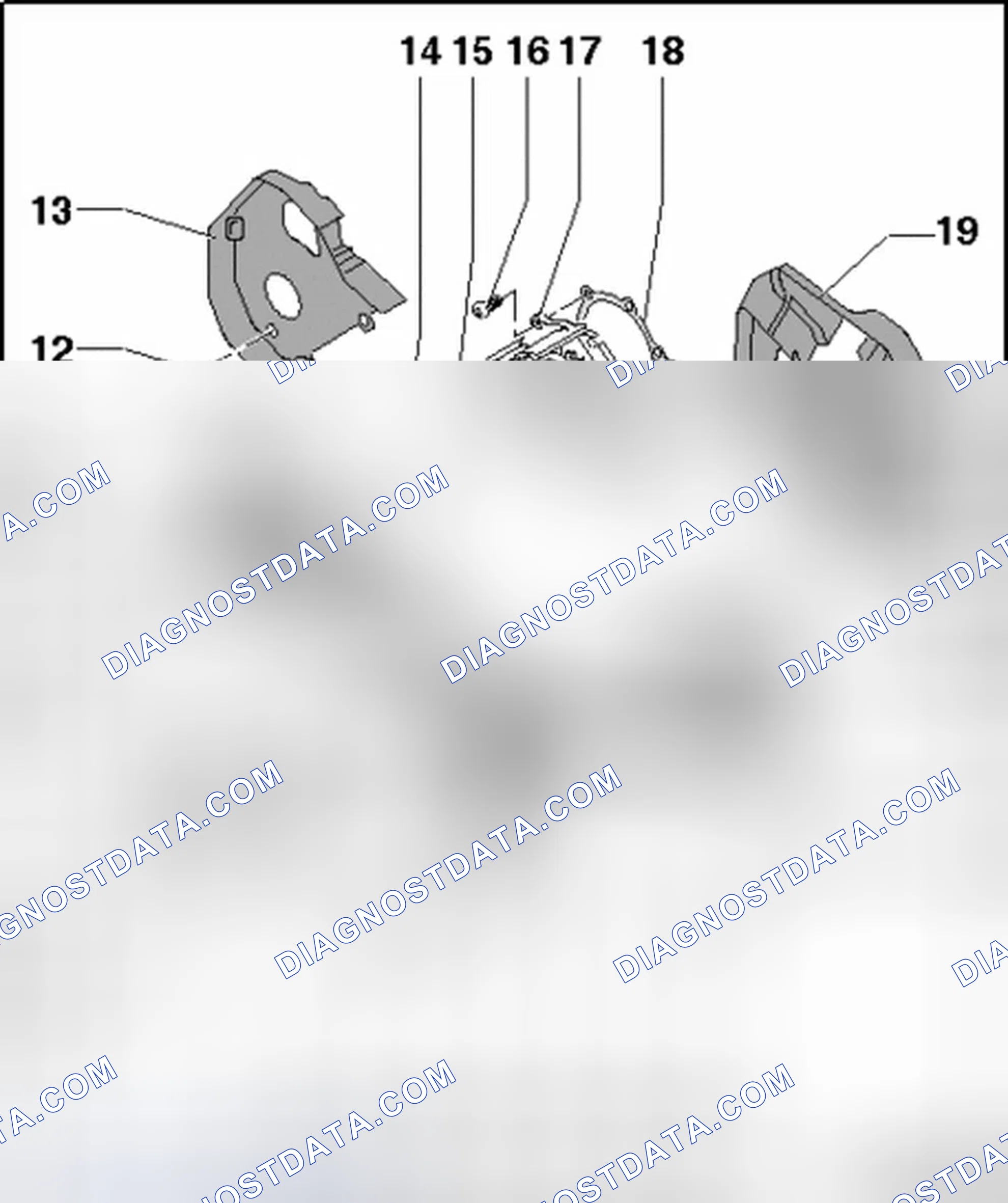 Scheme 13: Toothed belt drive, assembly overview