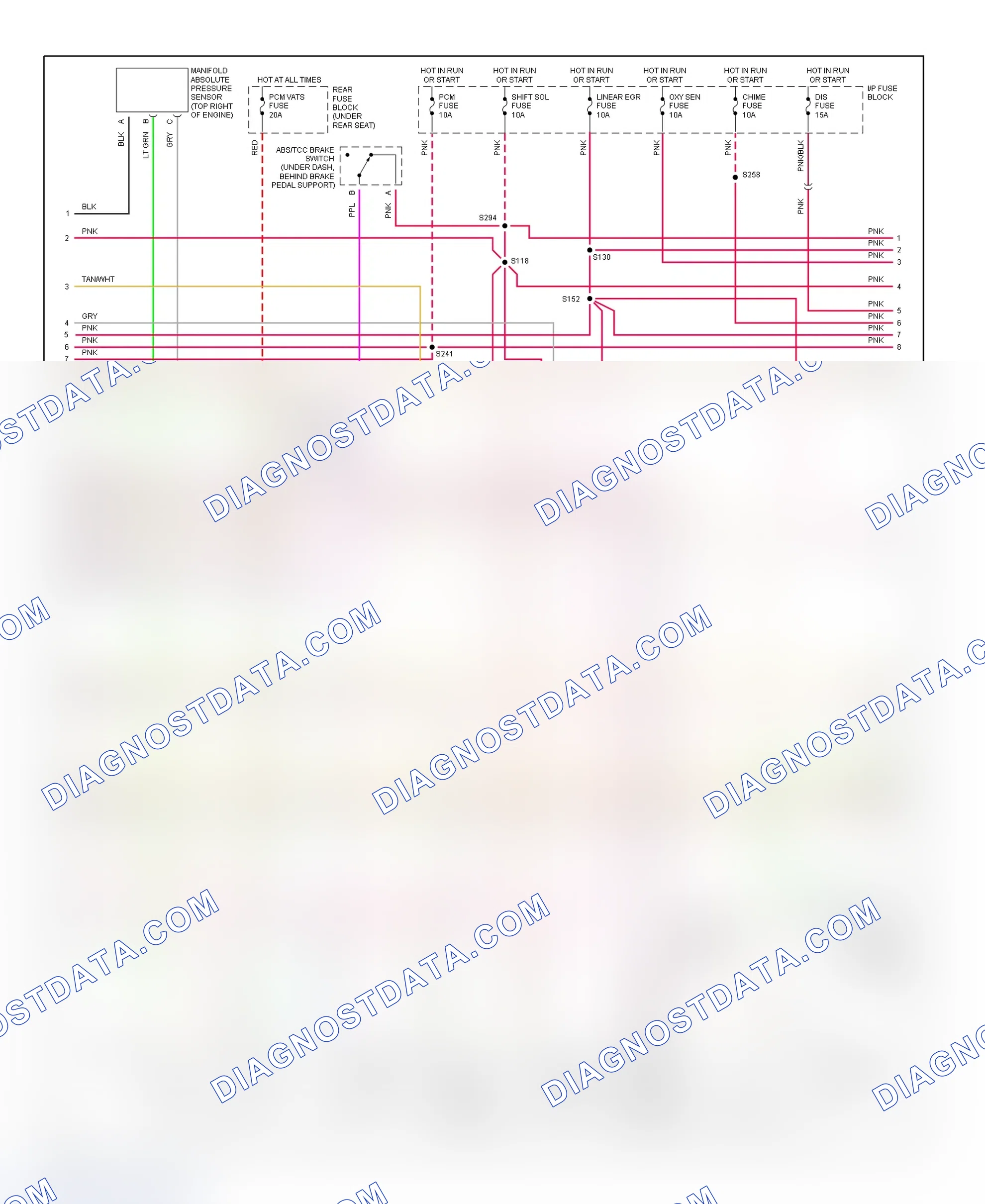 Scheme 12: PCM Wiring Diagram (Aurora - 4.0L - 2 Of 4)