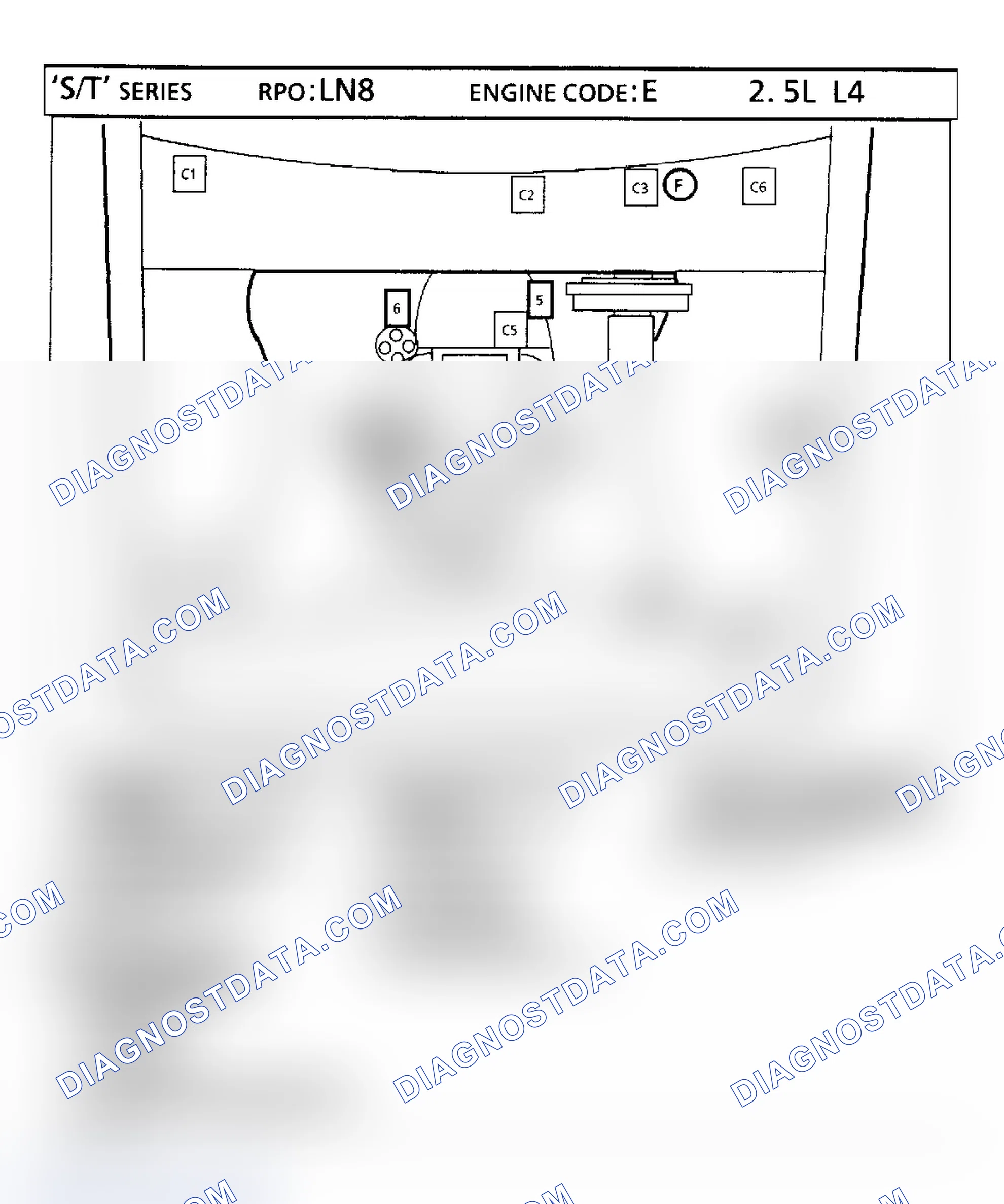 Scheme 88: 2.5L VIN "E" - "S/T" Series Truck Component Locations