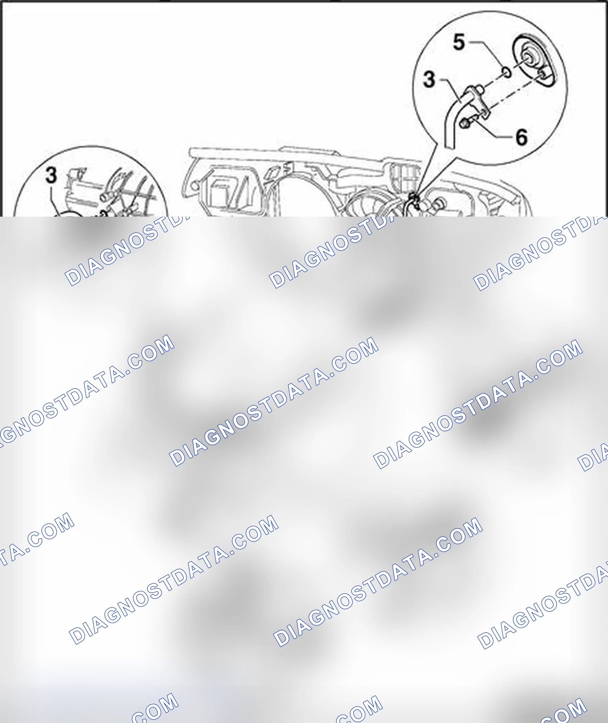 Scheme 945: ATF lines, removing and installing, (vehicles with 6 cyl. engine)