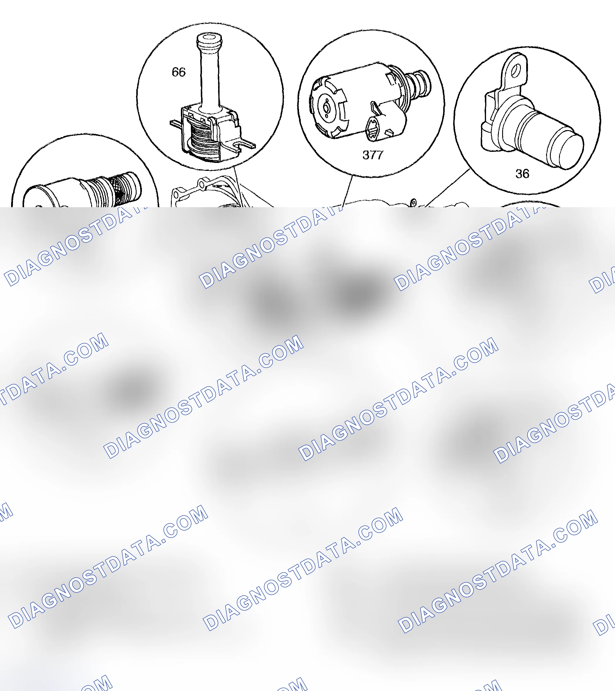Scheme 227: Automatic Transmission Electronic Component Views