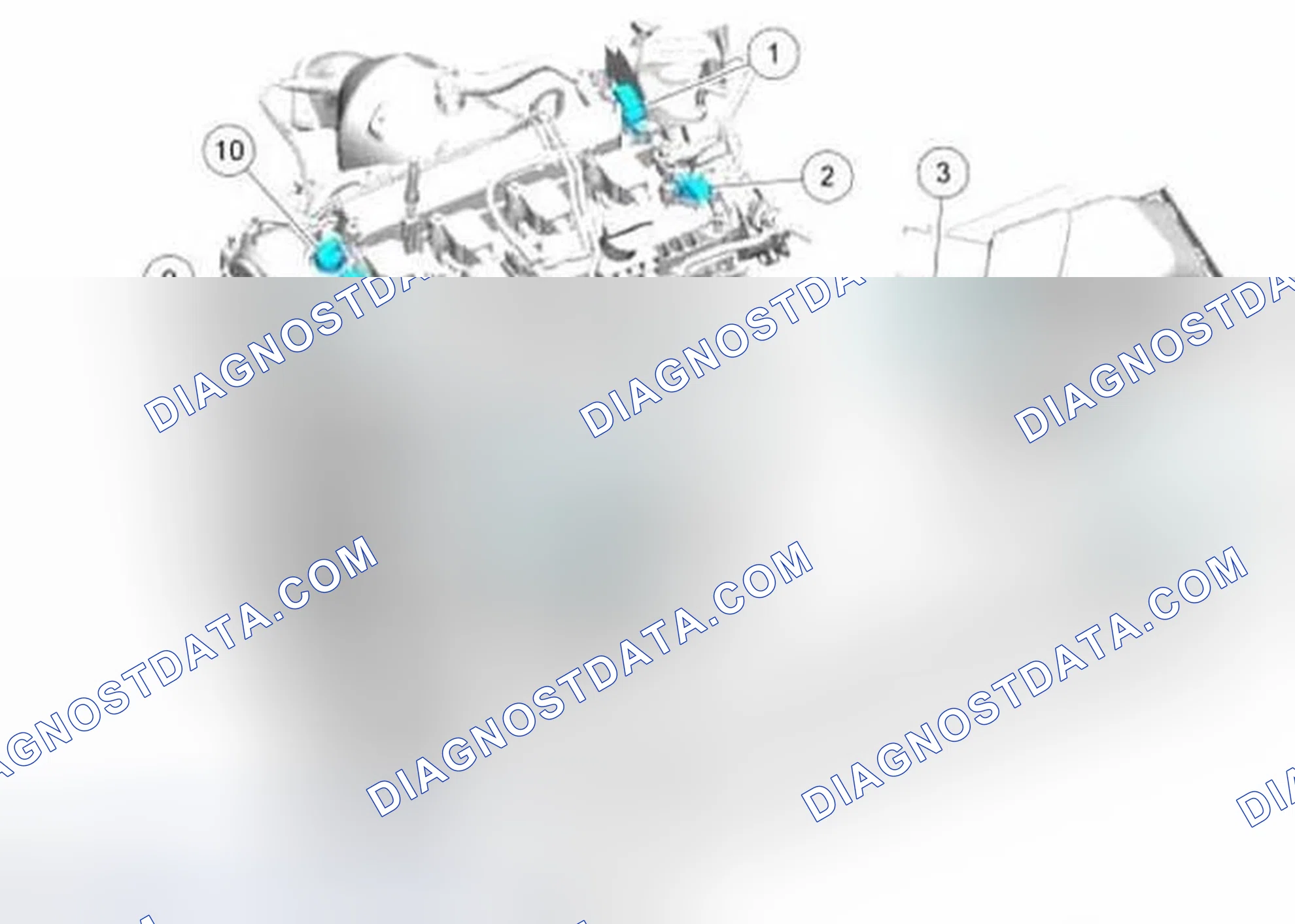 Scheme 2: Front Engine Sensor Locations - 2.0L