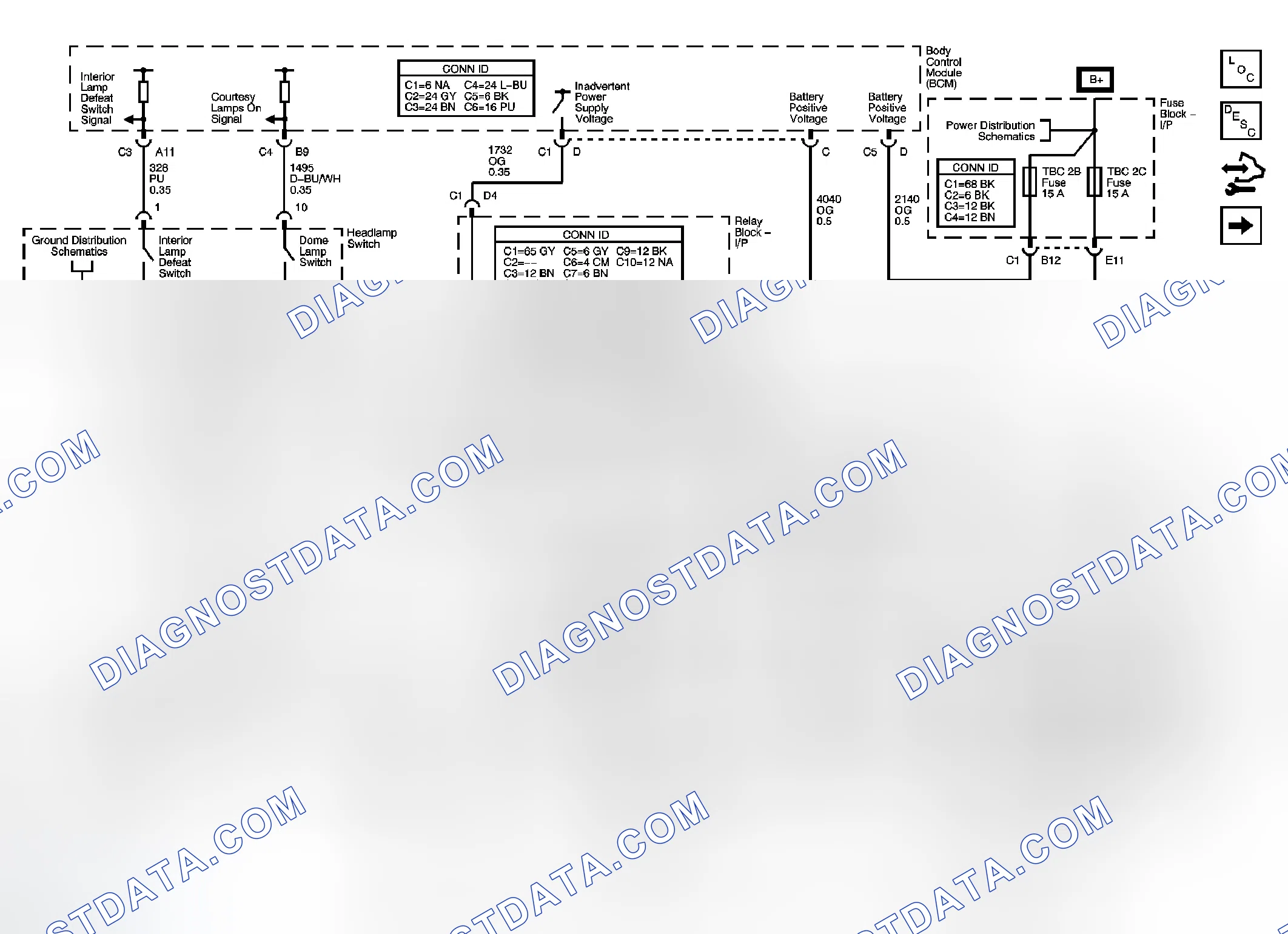Scheme 23: Interior Lights Schematics