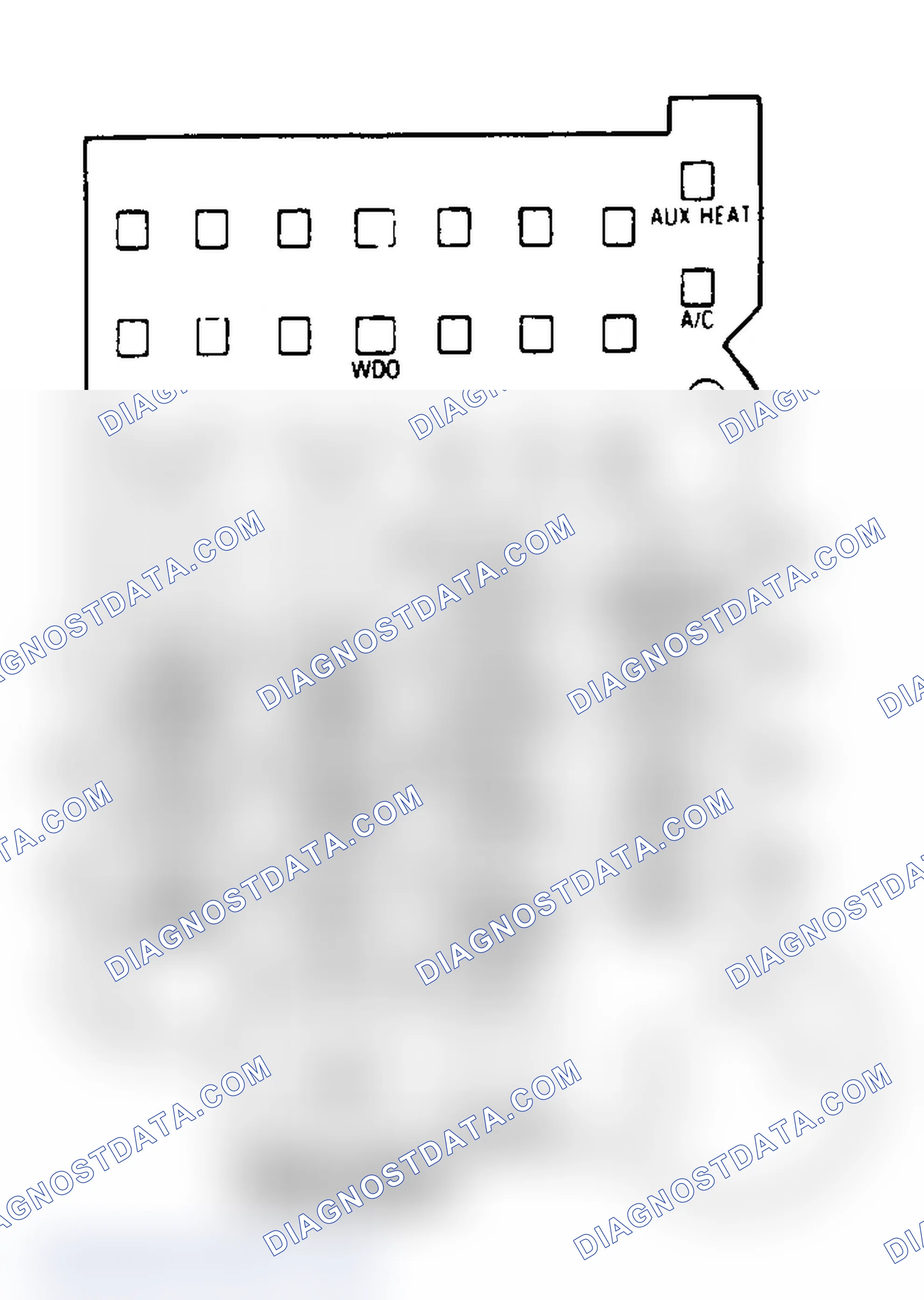 Scheme 26: FUSE PANEL IDENTIFICATION (1988-92 "G" SERIES VAN)