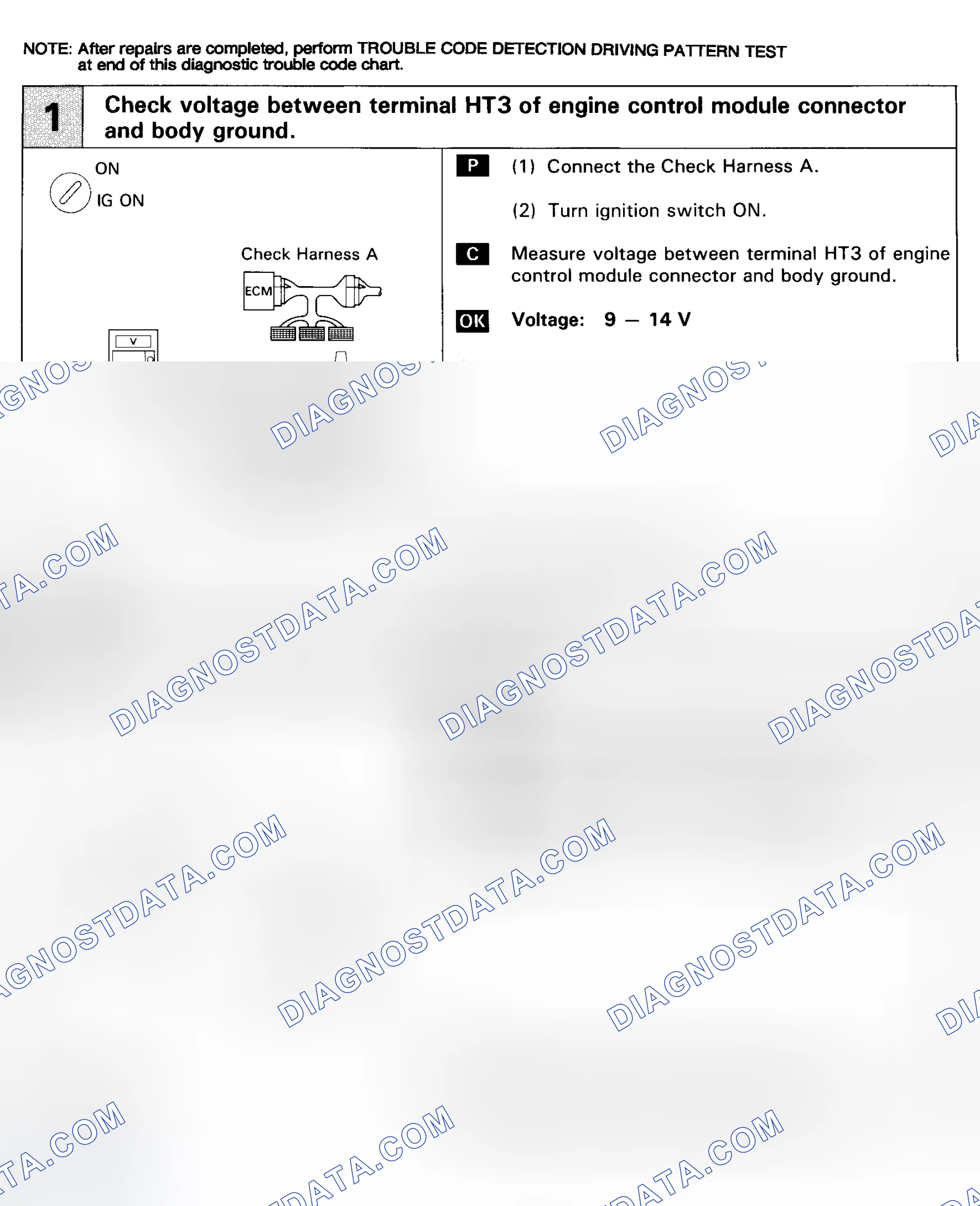 Scheme 43: Code 27 Flow Chart (1 Of 2) (GS300 Calif.) Sub-Oxygen Sensor Circuit