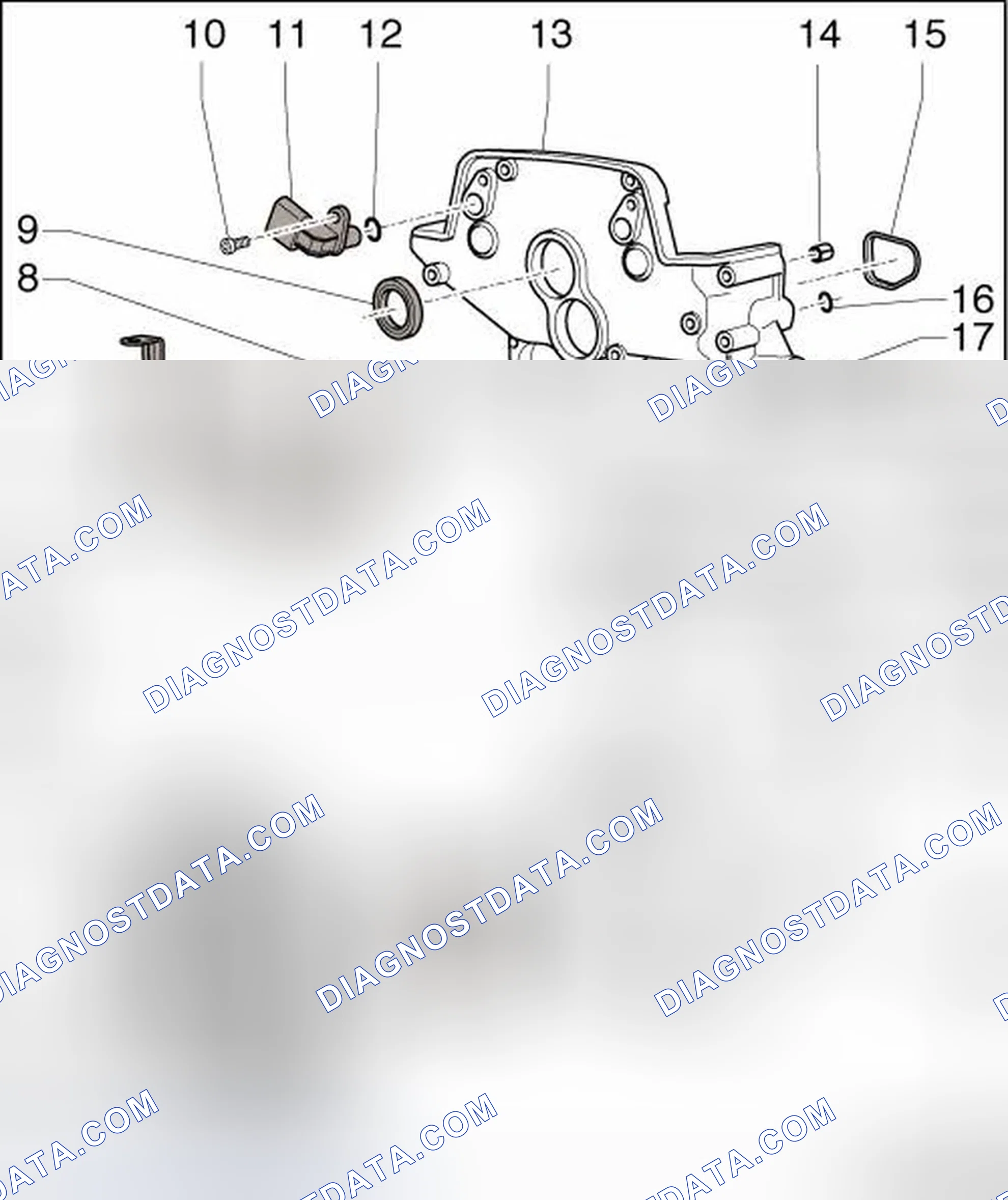 Scheme 6: TIMING CHAIN COVERS ASSEMBLY OVERVIEW