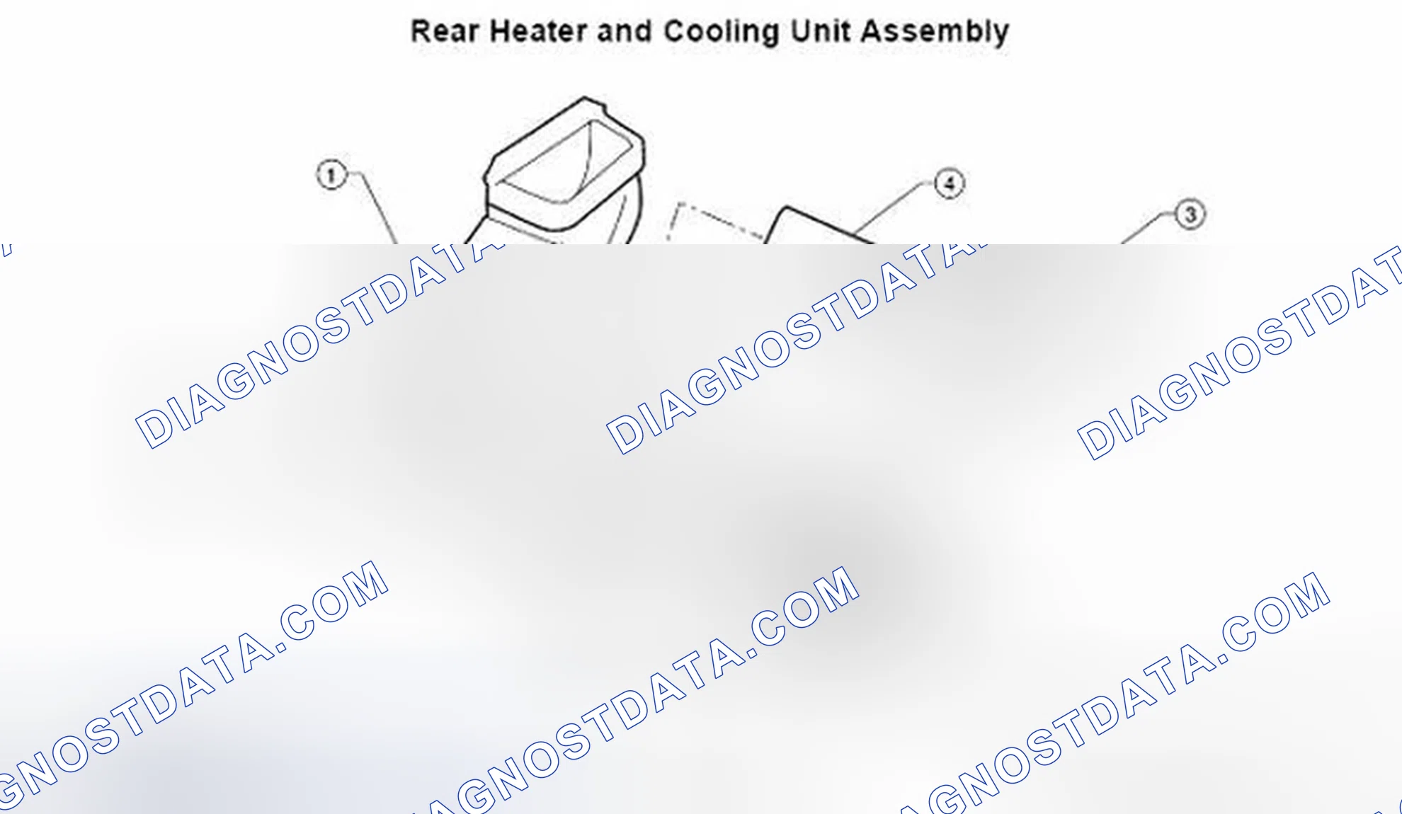 Scheme 85: Identifying Rear Heater And Cooling Unit Assembly Components With Torque Specification