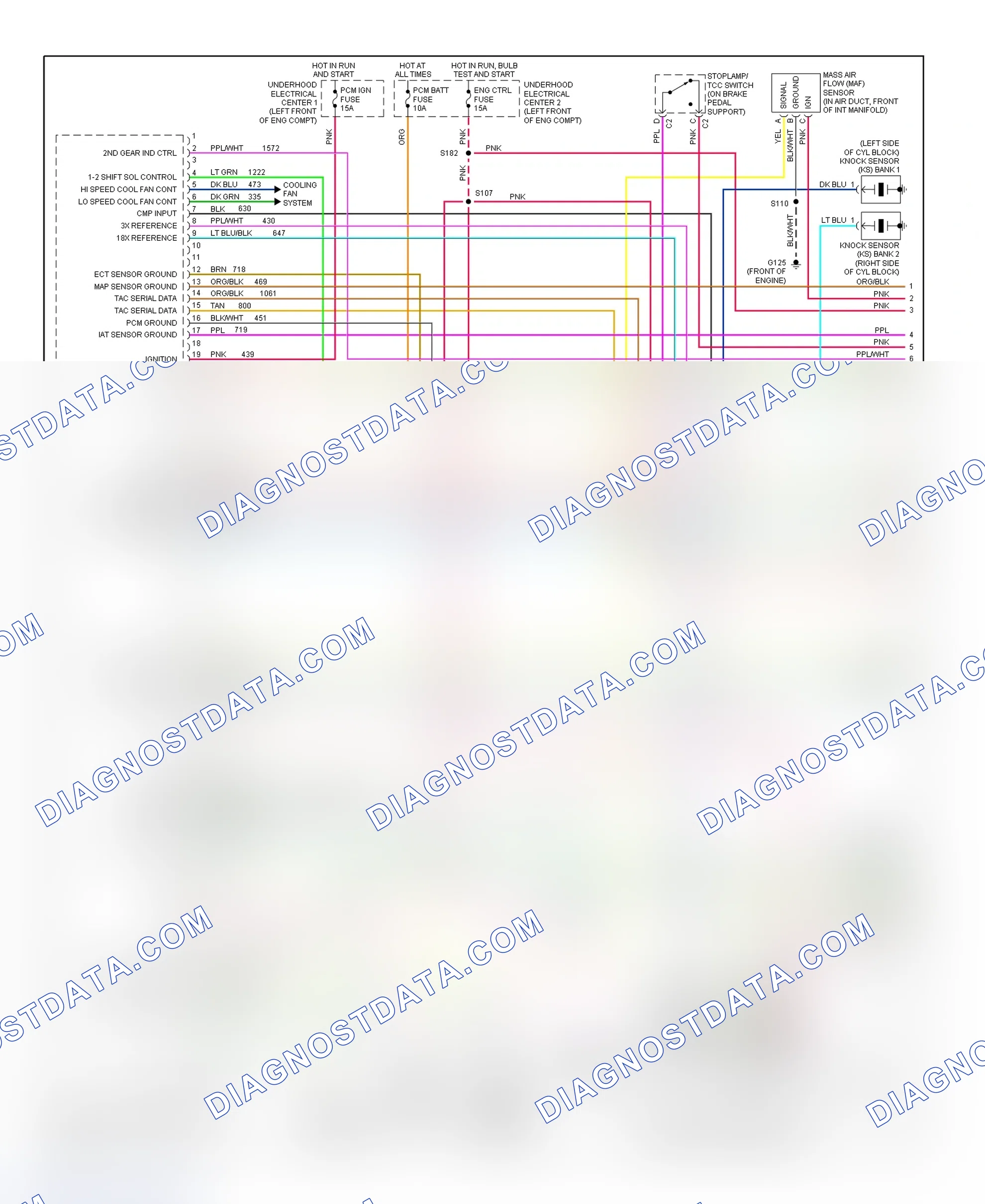Scheme 23: PCM Wiring Diagram (Camaro & Firebird - 3.8L - 1 Of 4)