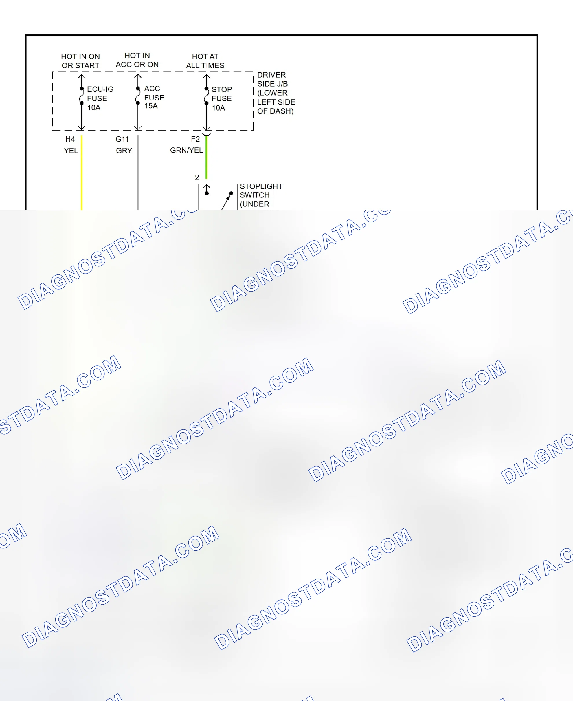 Scheme 308: Shift Interlock System Wiring Diagram (2001 - Toyota 4Runner)