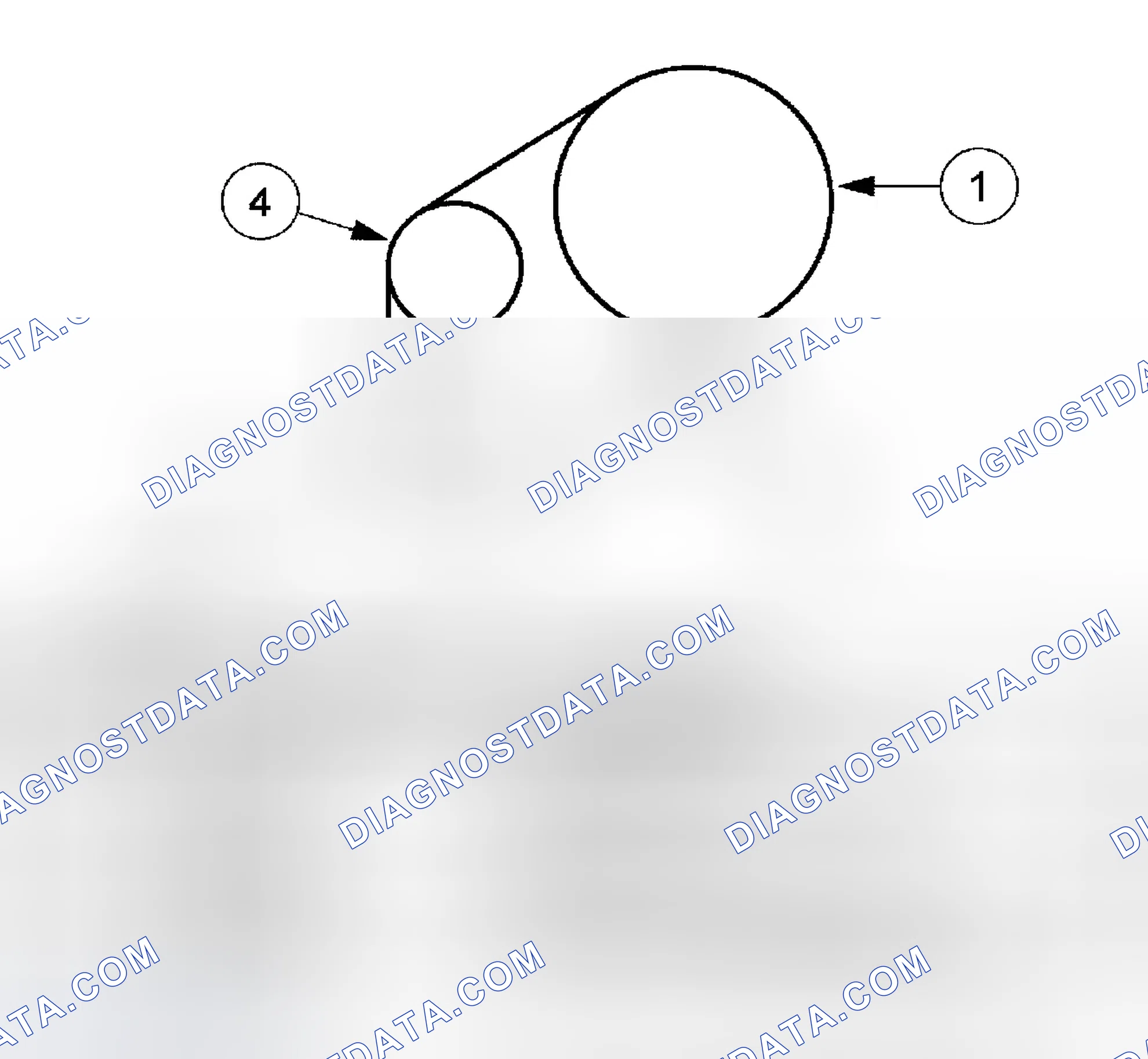 Scheme 3: Water Pump Drive Belt - 3.0L (4V) with Tensioner