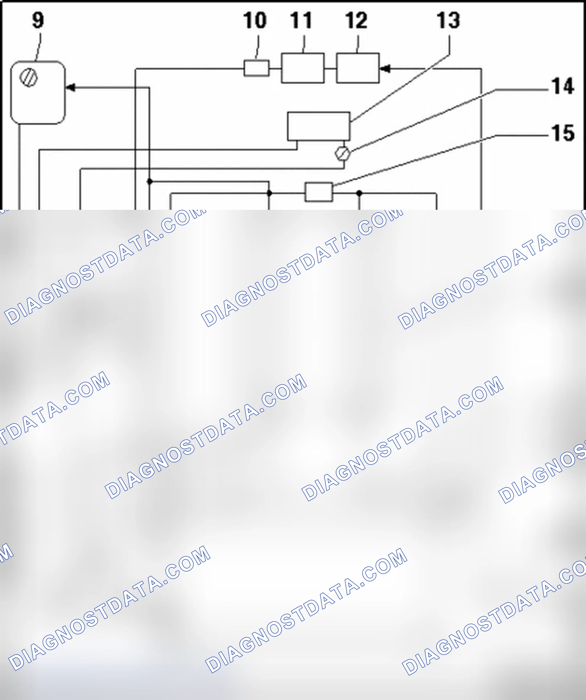 Scheme 304: Coolant Hose Connection Plan, with Auxiliary Heater