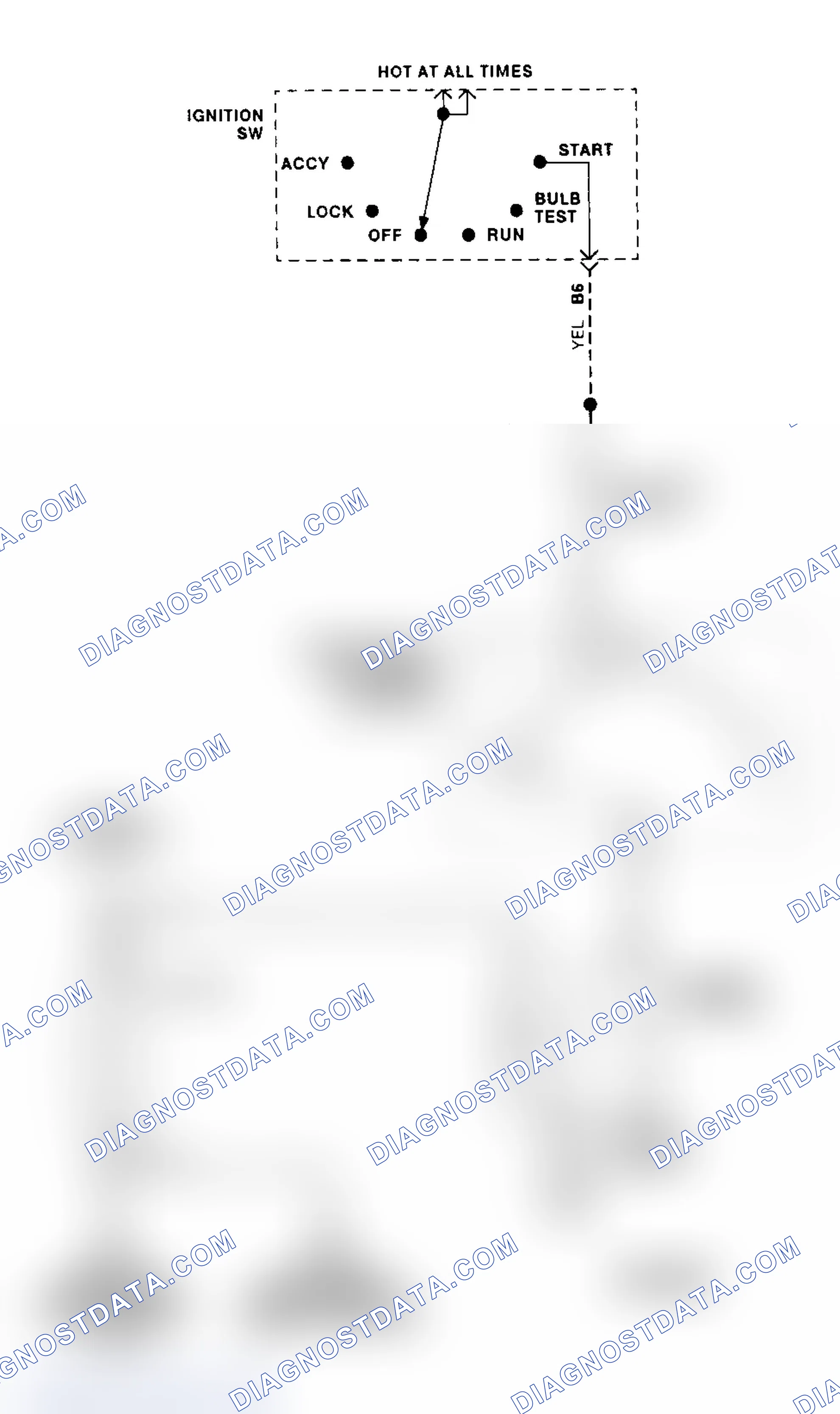 Scheme 22: Starter System Schematic (Century, Cutlass Ciera & Cutlass Cruiser)
