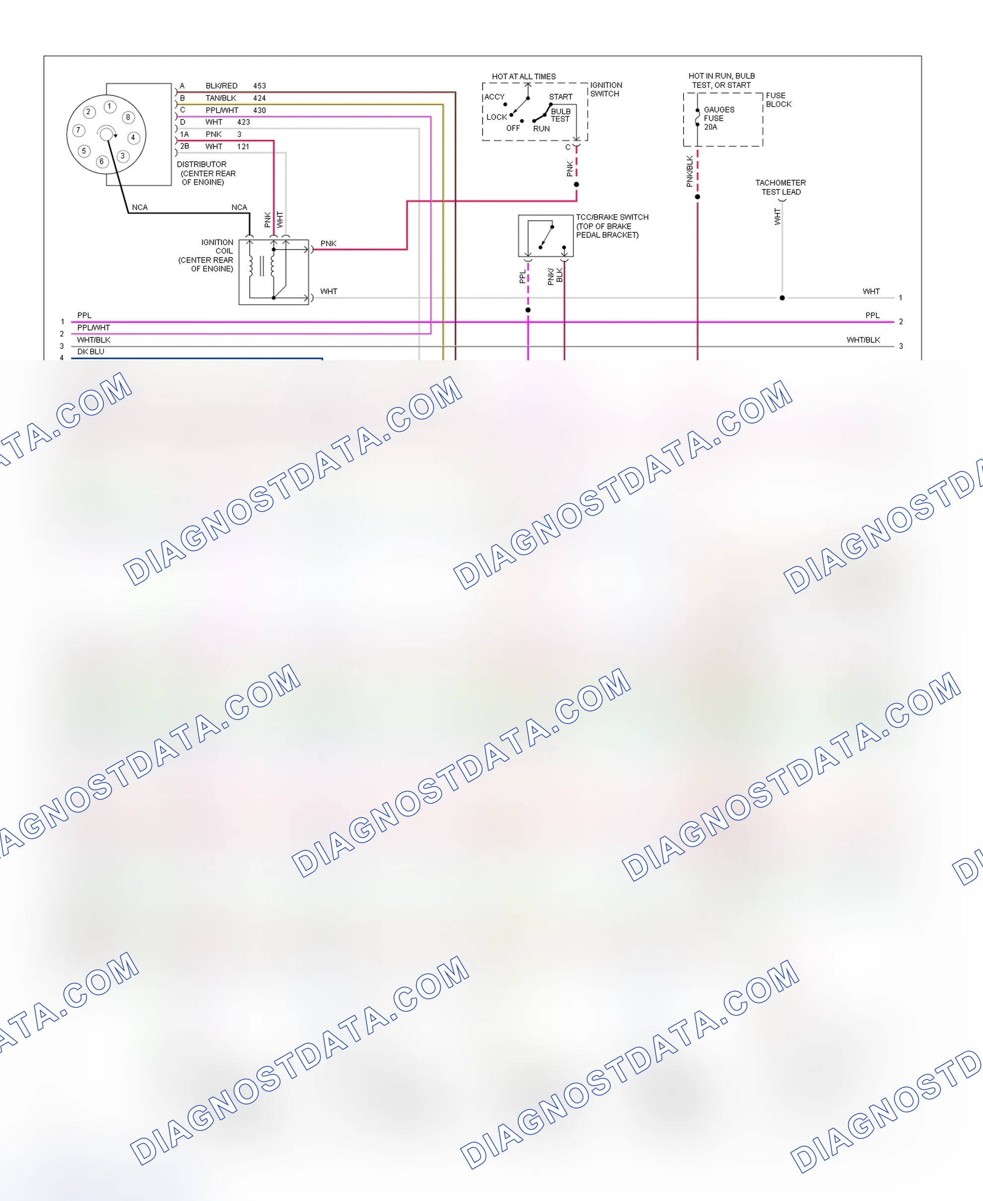 Scheme 30: Wiring Diagram (Pickup, Sierra & Suburban - 7.4L With A/T - 2 Of 3)