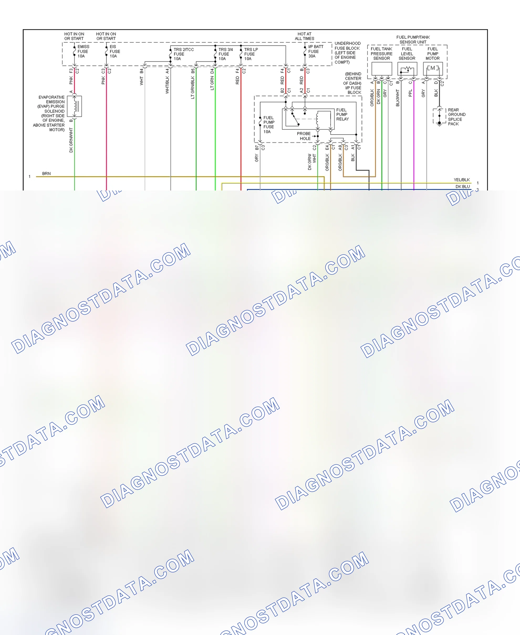 Scheme 208: PCM Wiring Diagram (Saturn SC1, SC2, SL, SL1, SL2 & SW2 - 1.9L - 2 Of 3)