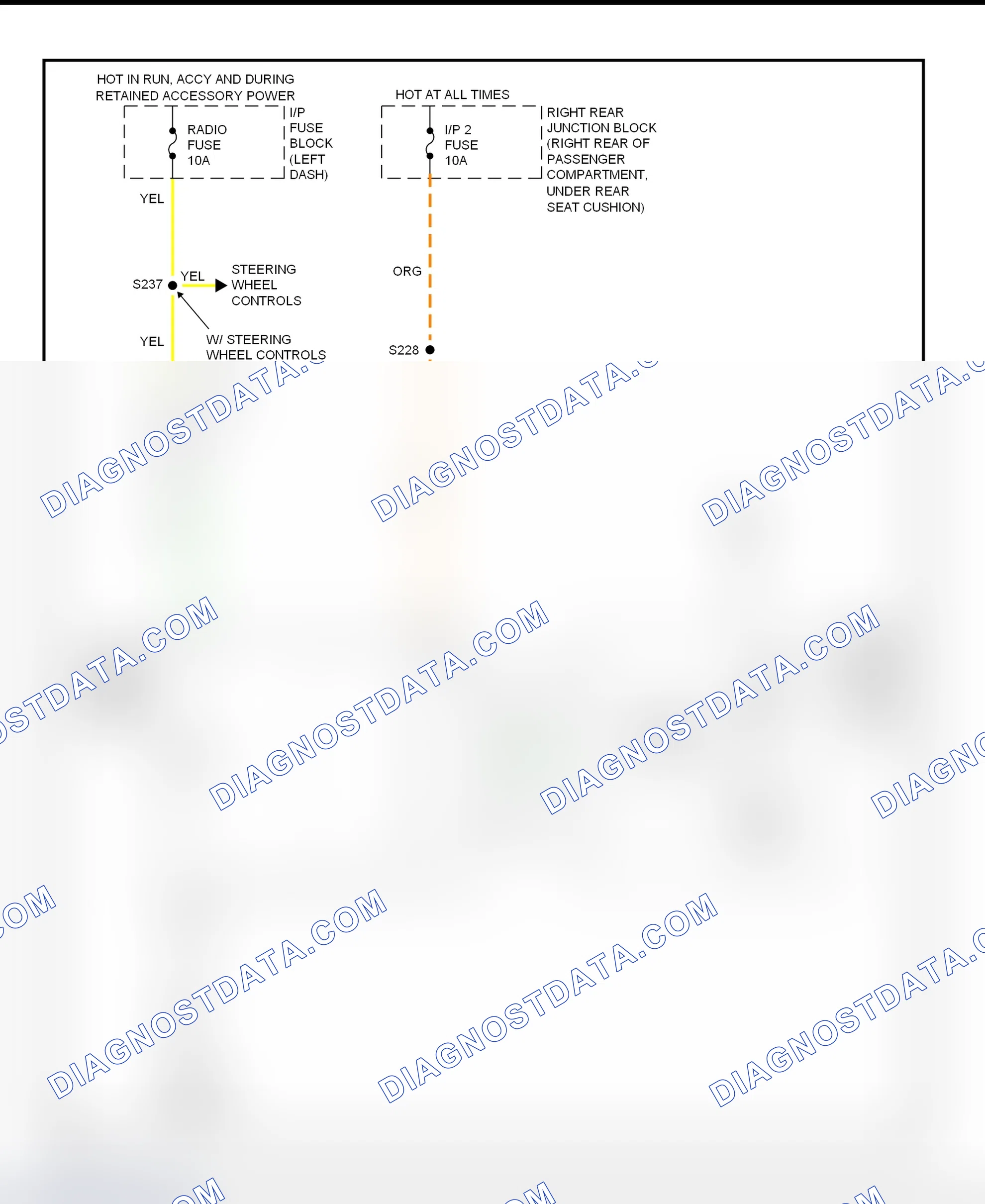 Scheme 1: Power Antenna Wiring Diagram (Aurora & Riviera)